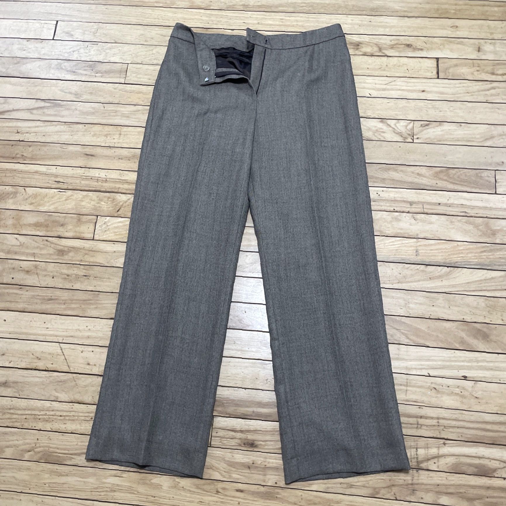 Evan Picone VINTAGE Evan Picone Suit Pants Women 8 Brown Lined Houndstooth Dress Pants 90s USA Womens Size 30" / US 8 / IT 44 - 2 Thumbnail