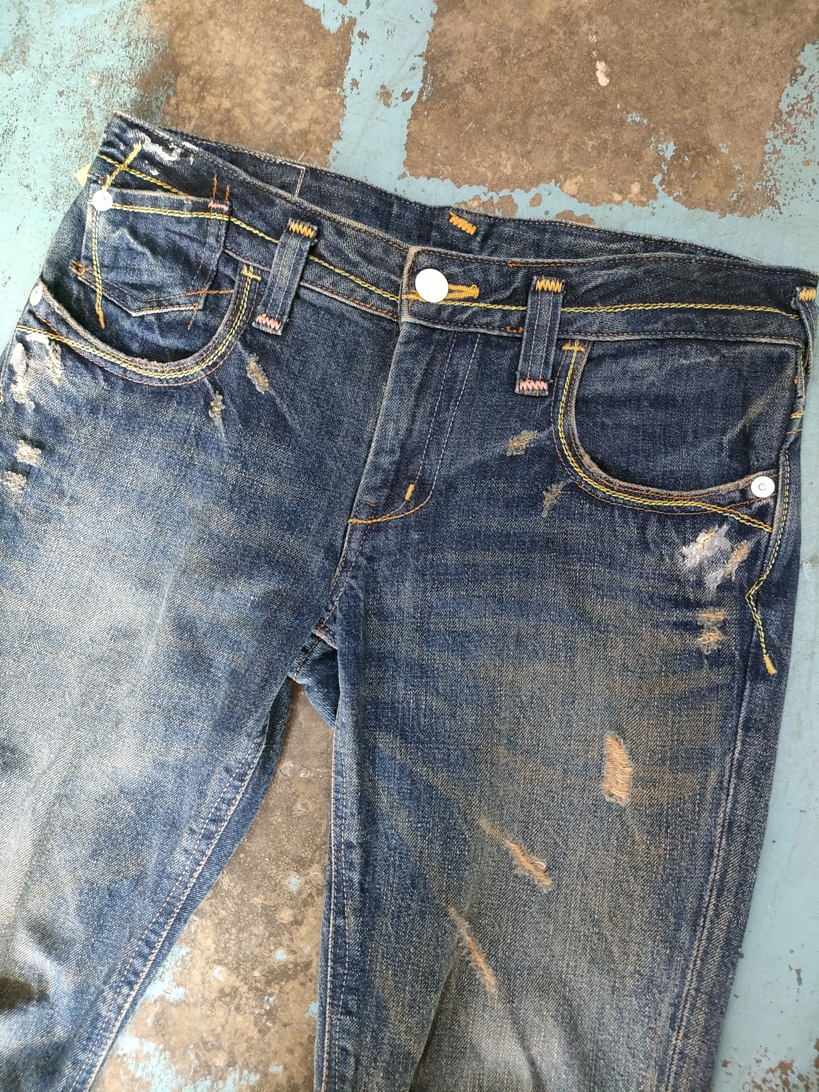 If Six Was Nine Georgia Love Painting Jeans Size US 32 / EU 48 - 8 Thumbnail