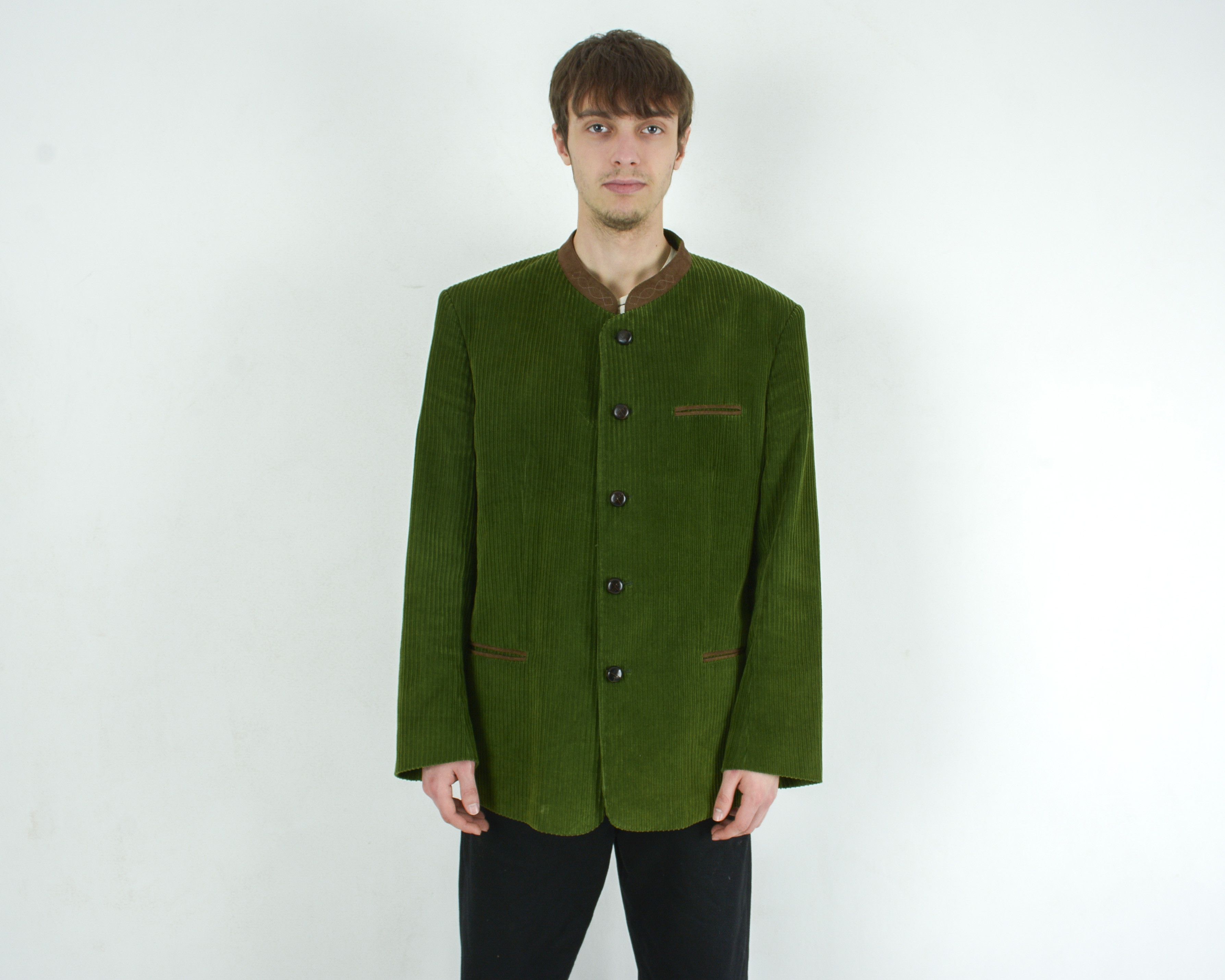 Vintage H Moser Mode aus Salzburg Men Trachten UK 40 US Blazer Coat Size 40R - 2 Thumbnail