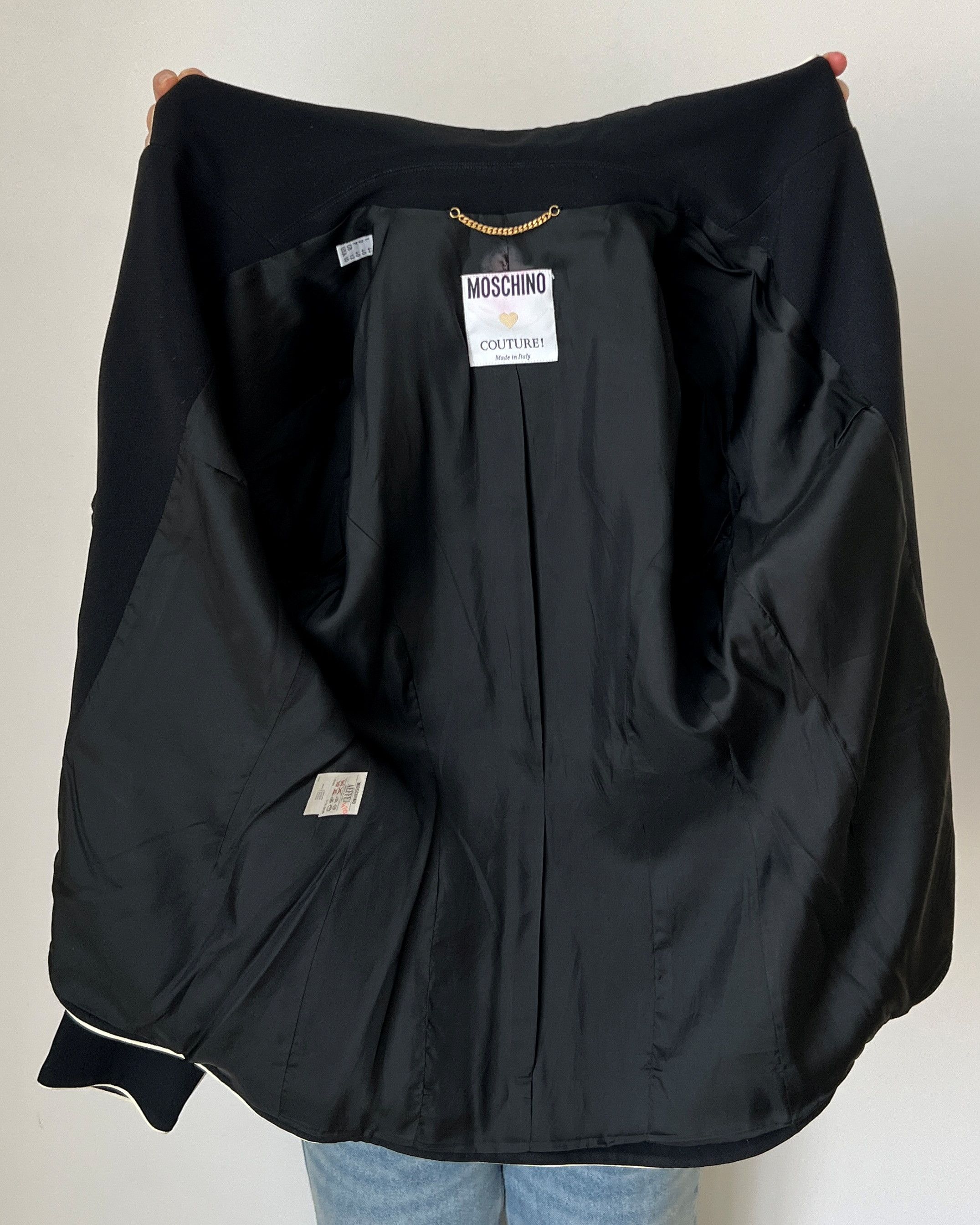 Moschino MOSCHINO COUTURE! VINTAGE Y2K SMILEY BLAZER JACKET Size L / US 10 / IT 46 - 7 Thumbnail