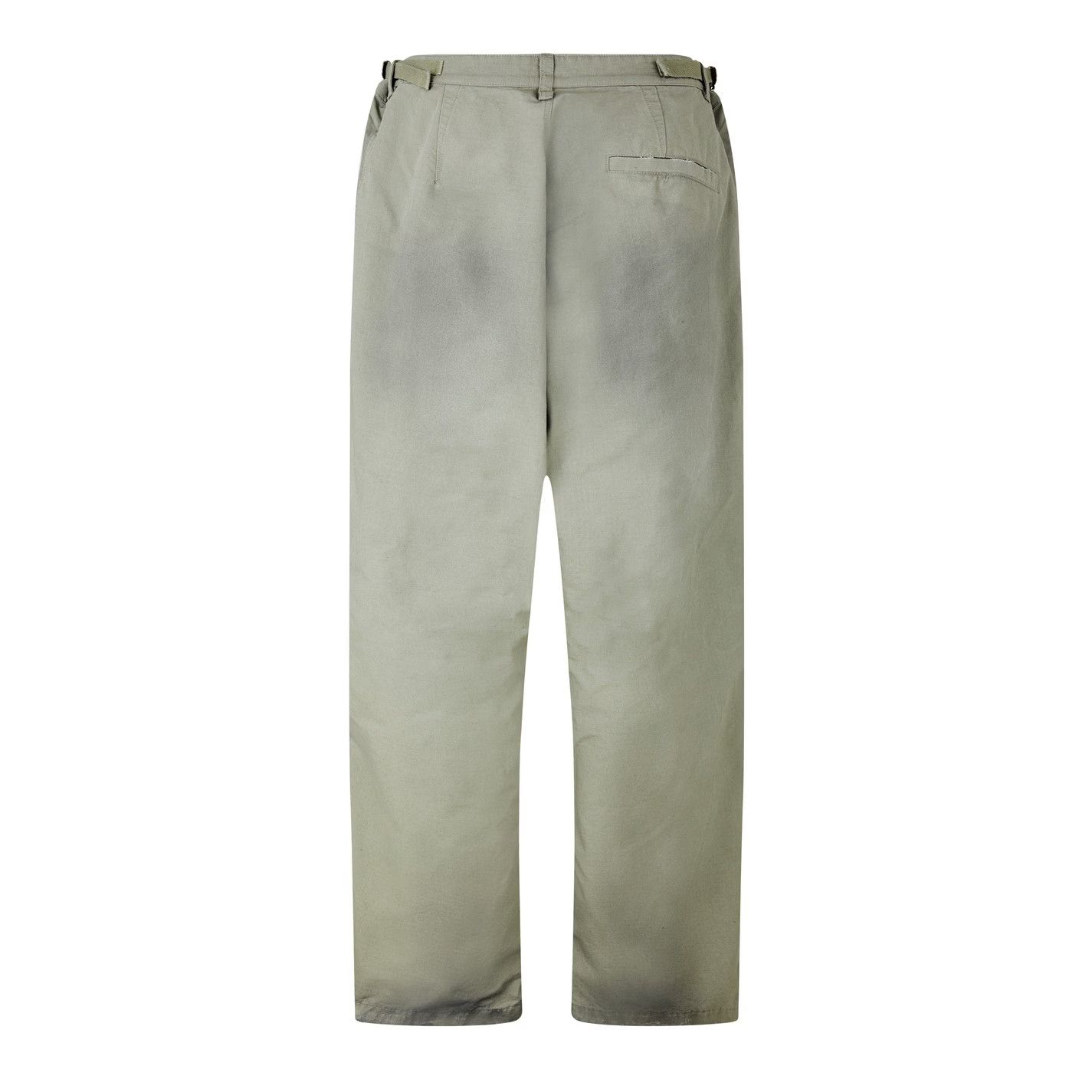 Balenciaga o1g2r1mq0226 Washed Wide Leg Utility Jeans In Military Beige Size US 32 / EU 48 - 2 Thumbnail
