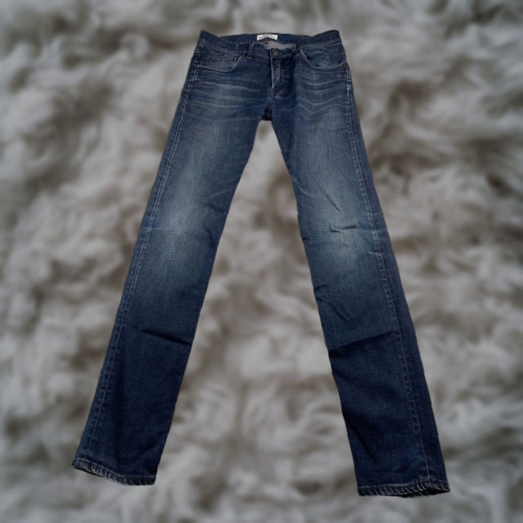 Acne Studios Acne Studios Jeans Ace Oreo 5-Pocket Denim Medium Wash Blue 32x34 Mens Straight Classic Distressed Pockets Size US 32 / EU 48 - 1 Thumbnail