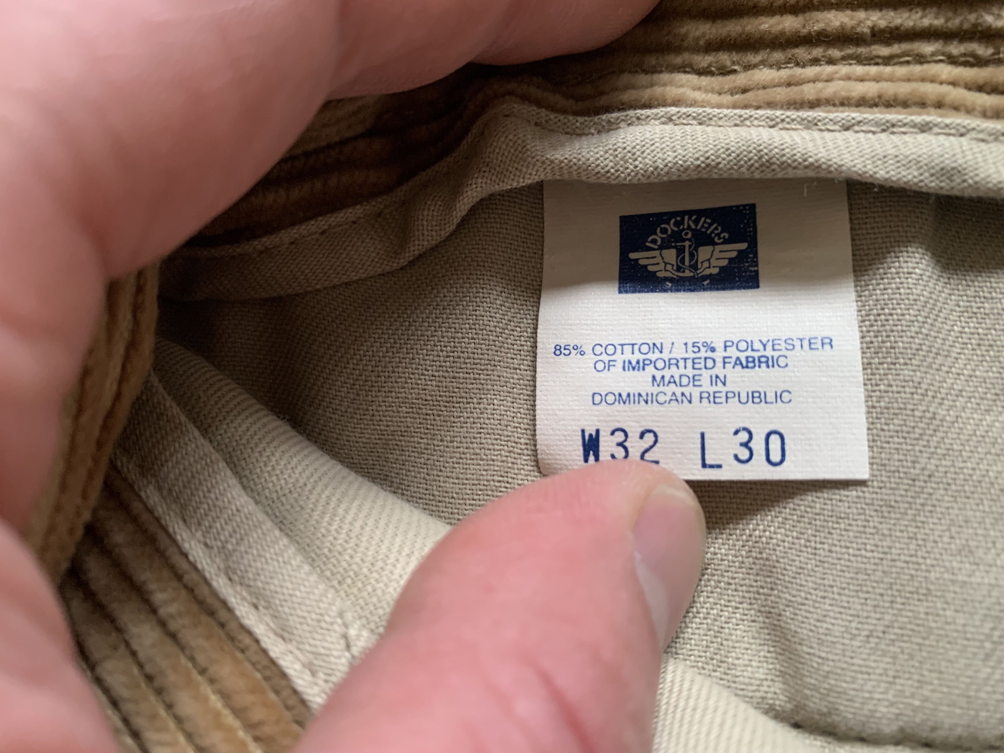 Dockers Mens Vintage Dockers Khaki Corduroy Pants Trousers Size US 32 / EU 48 - 9 Thumbnail