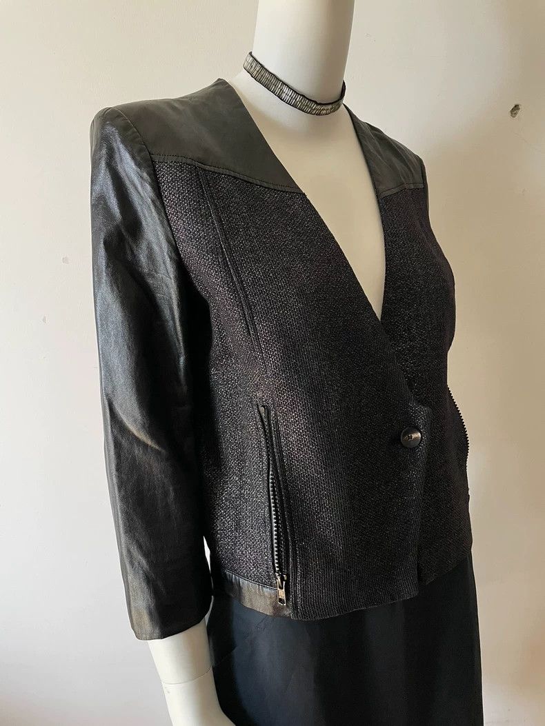 Helmut Lang HELMUT LANG size2 Metallic sheepskin simple style coat Size M / US 6-8 / IT 42-44 - 3 Thumbnail