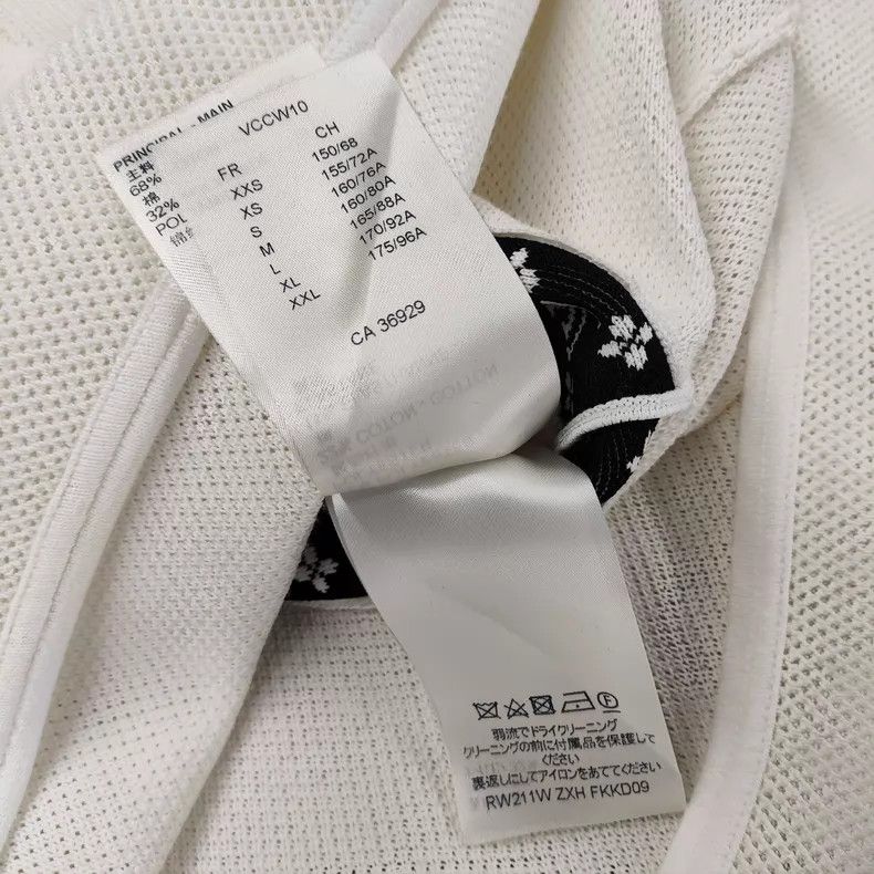 Louis Vuitton Louis Vuitton Solitaire Print White Long Sleeve Dress Size XS / US 0-2 / IT 36-38 - 8 Thumbnail