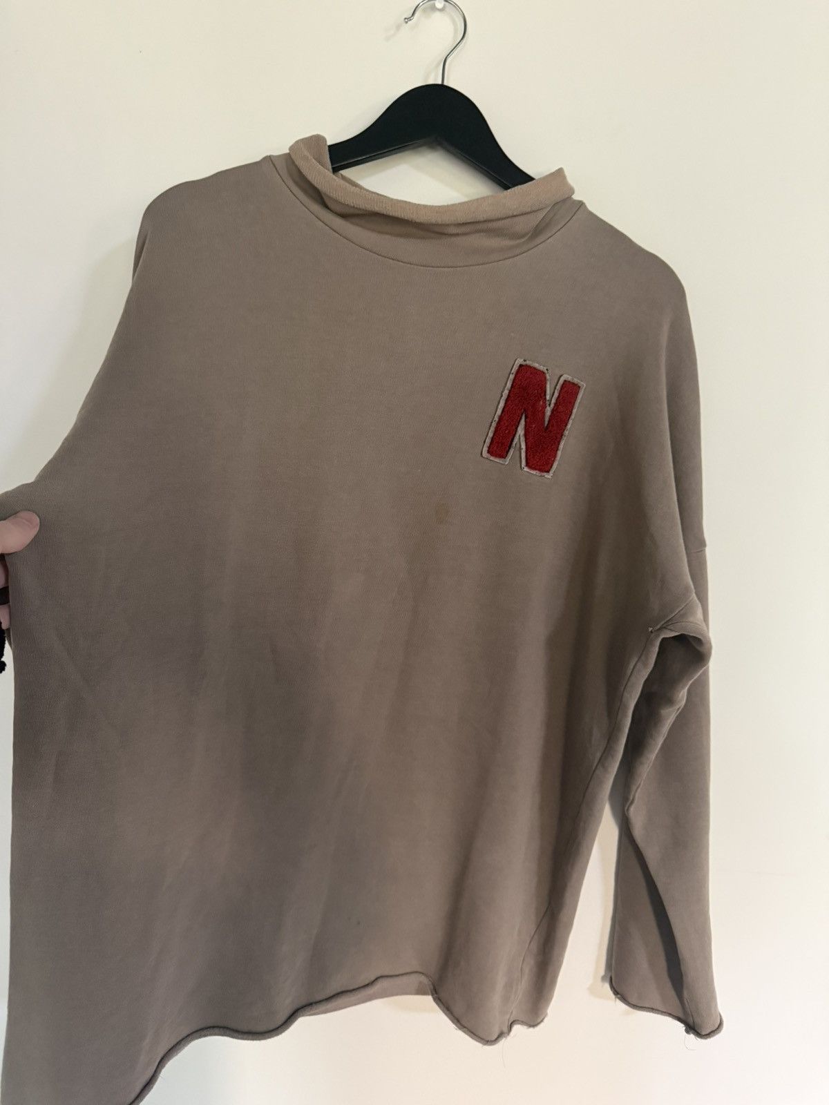 Raf Simons 1/1 2005 10th Anniversary College Chenille Patch Turtleneck Size US L / EU 52-54 / 3 - 2 Thumbnail