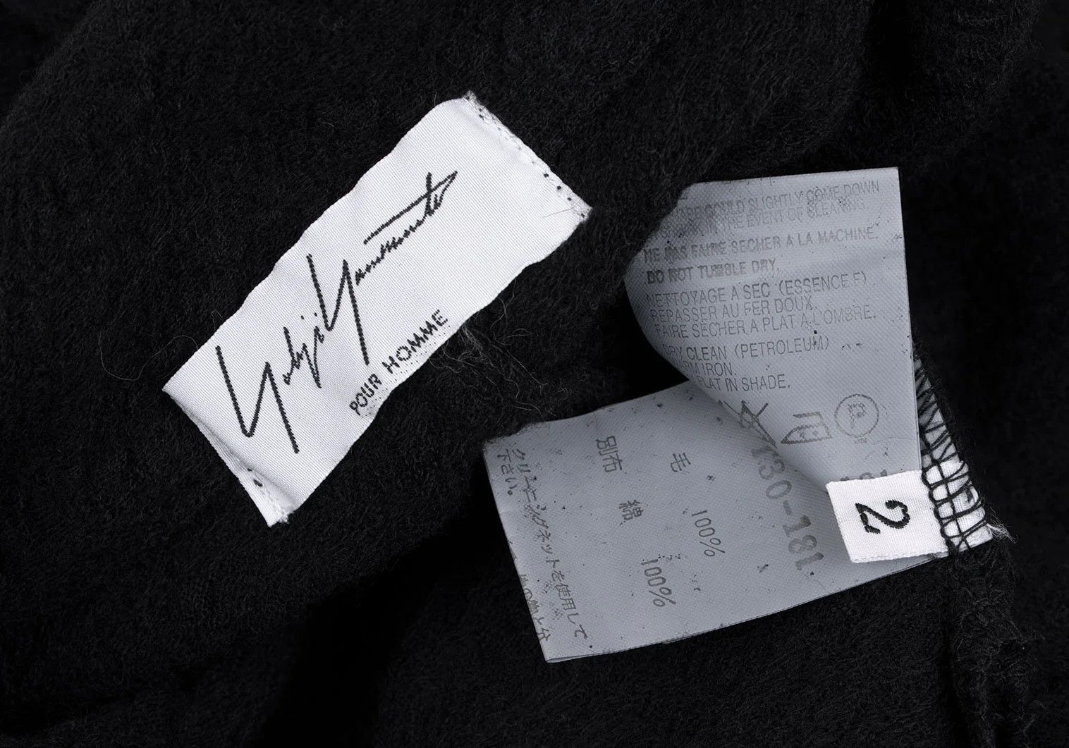 Yohji Yamamoto Yohji Yamamoto Wool Dyed Knit Shirt Black Size US M / EU 48-50 / 2 - 15 Thumbnail