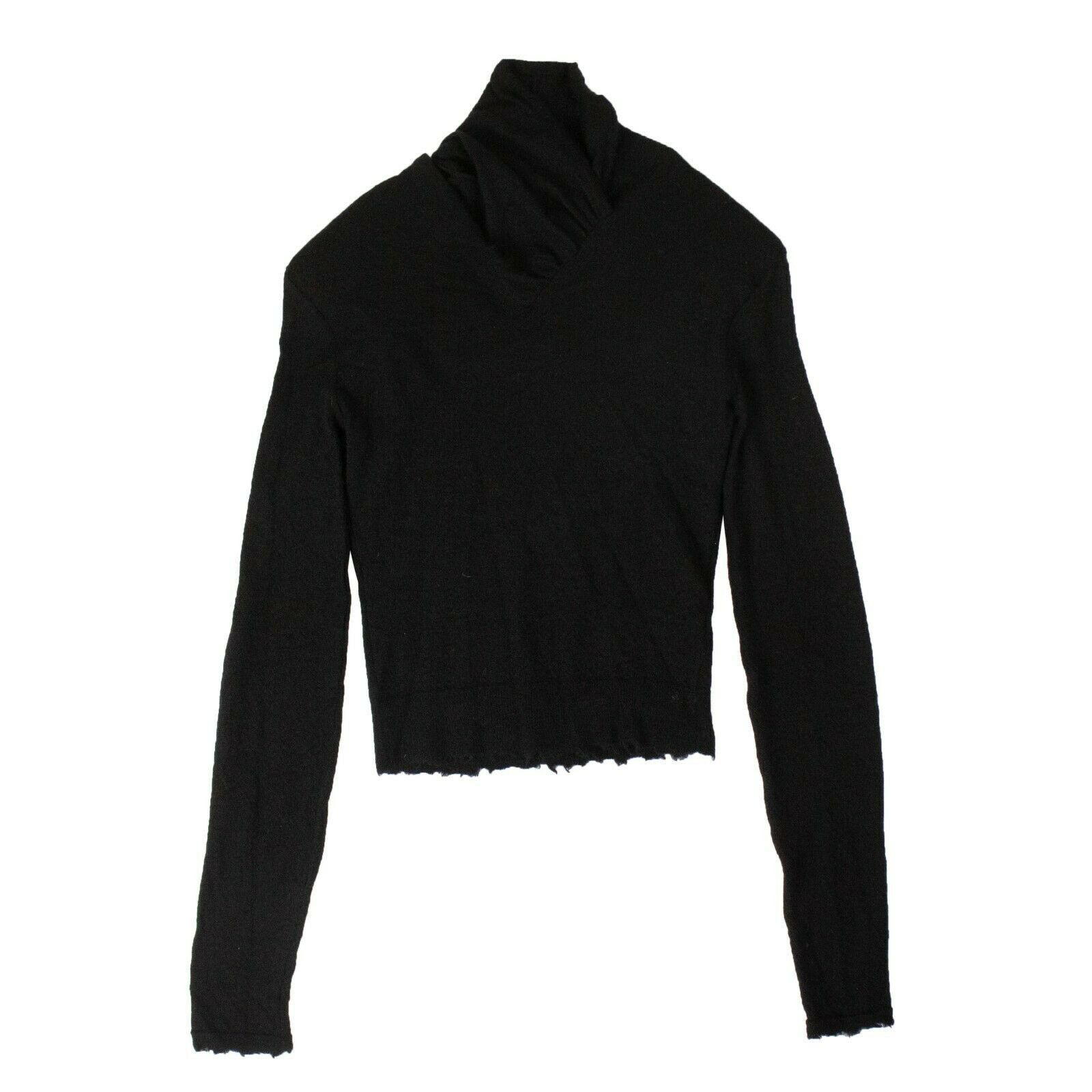 image of Unravel Project Black Cashmere Distressed Details Sweater Size Xs, Women's