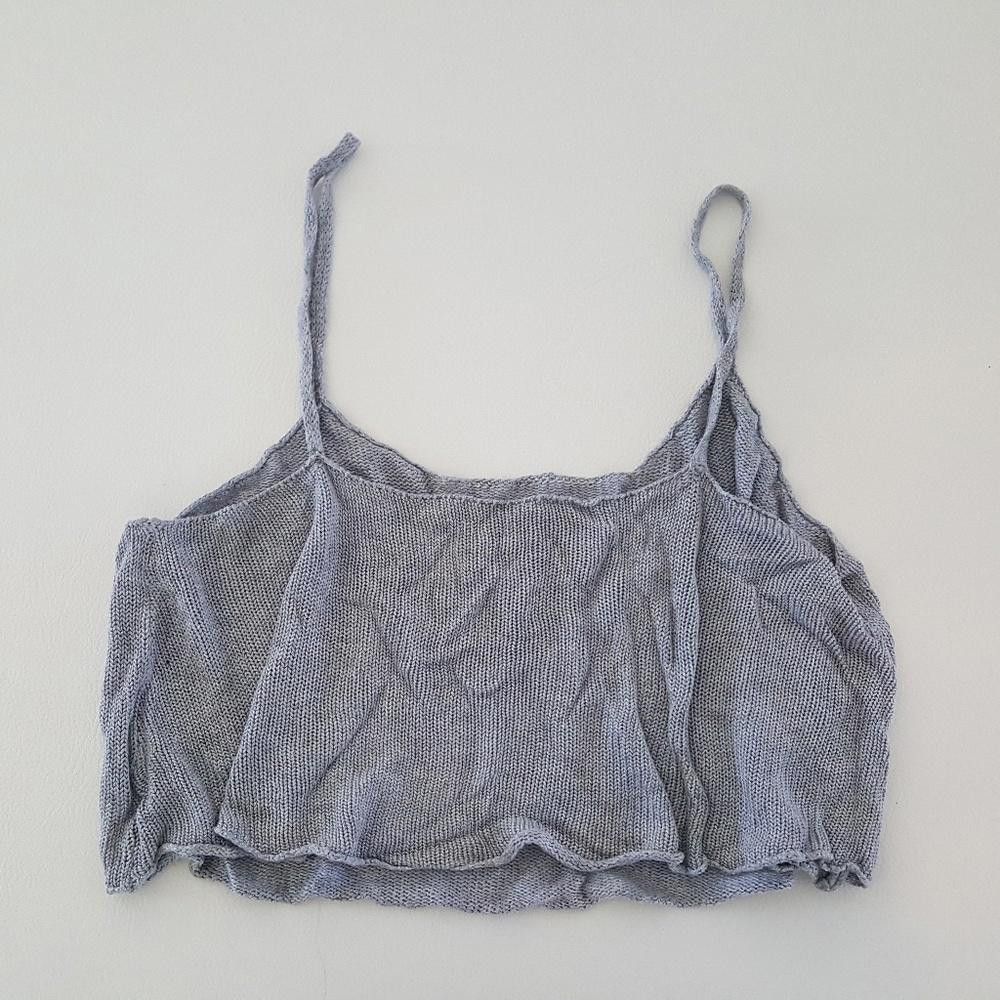 Designer Grey Basic Melville Boxy Crop Size ONE SIZE - 2 Thumbnail