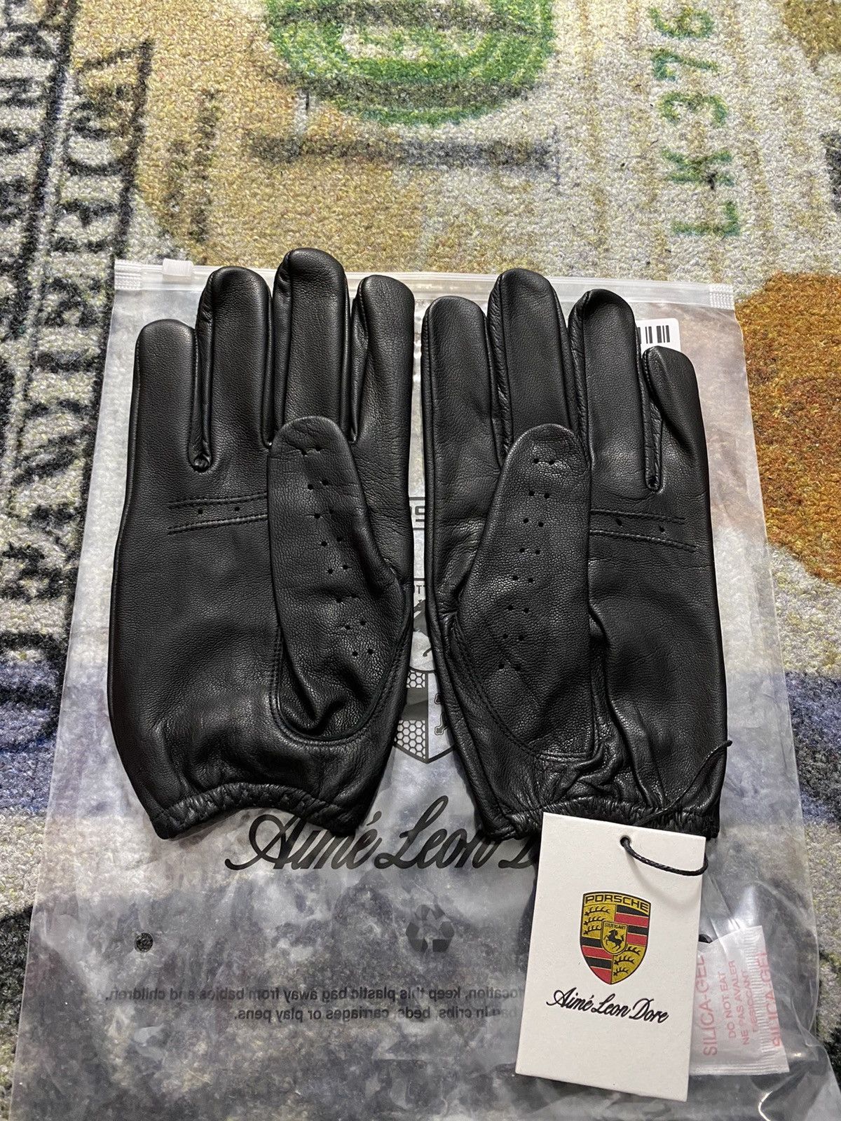 Aime Leon Dore × Porsche Design ALD Porsche 993 Turbo Leather Driving Gloves (SMALL/MEDIUM) Size ONE SIZE - 3 Thumbnail
