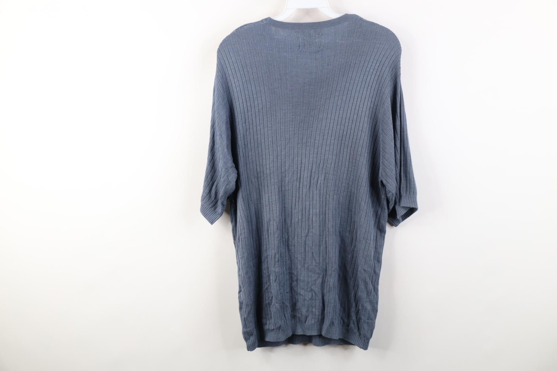 Vintage Deadstock Vintage 90s Streetwear Knit Short Sleeve Sweater Size US S / EU 44-46 / 1 - 9 Thumbnail