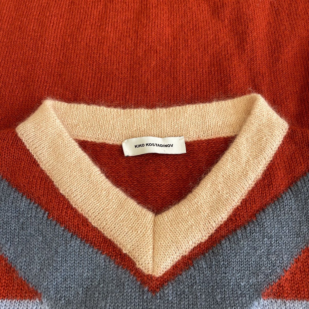 Kiko Kostadinov FW20 'Lapsed Influence' Nolan Intarsia Jumper Arc Sweater Size US M / EU 48-50 / 2 - 3 Thumbnail