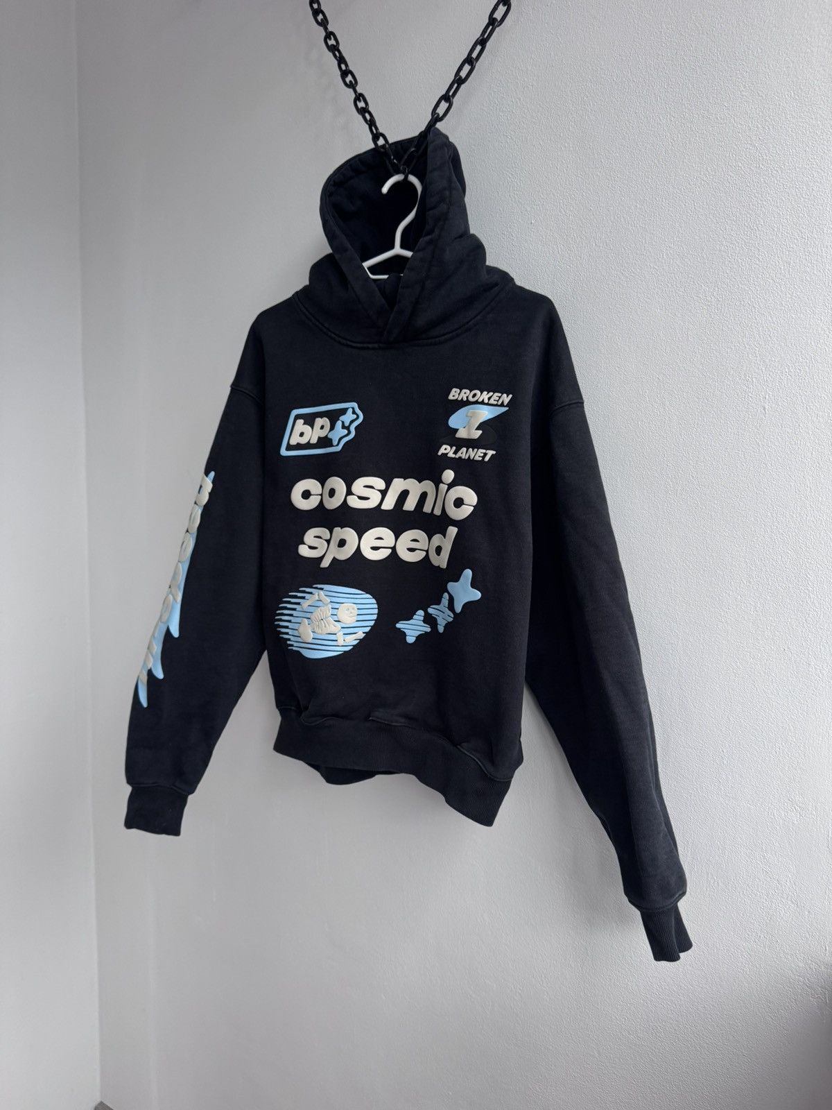 Broken Planet Broken Planet Cosmic Speed Black Men’s Hoodie Size US M / EU 48-50 / 2 - 2 Thumbnail