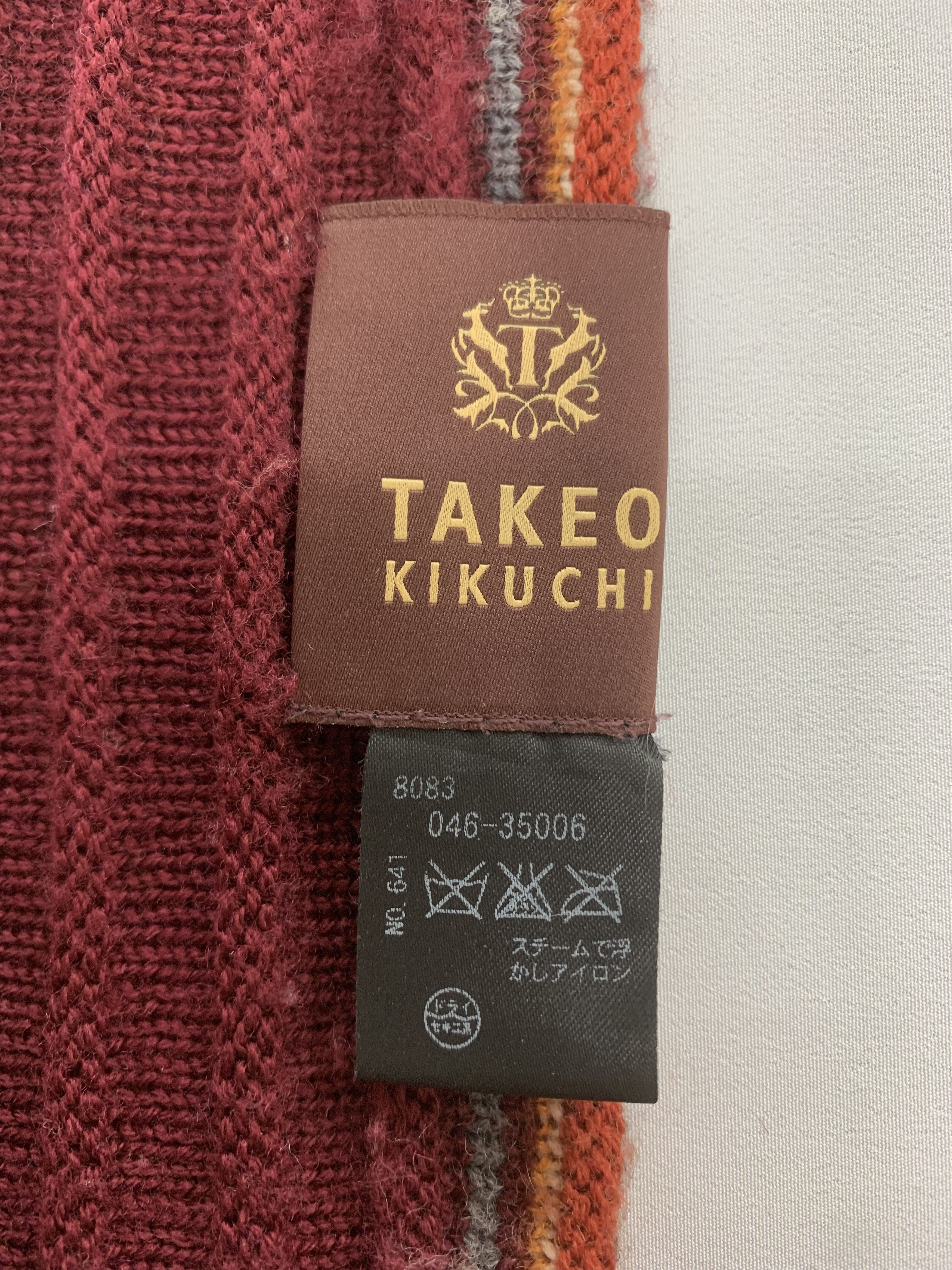 Takeo Kikuchi Takeo Kikuchi Infinity Scarf Wool Muffler Neck Wrap BL2107 Size ONE SIZE - 5 Thumbnail