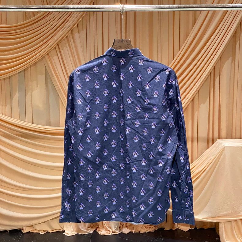 Givenchy Givenchy Blue Star Flower Shirt / Size S / JM379 Size US S / EU 44-46 / 1 - 2 Thumbnail