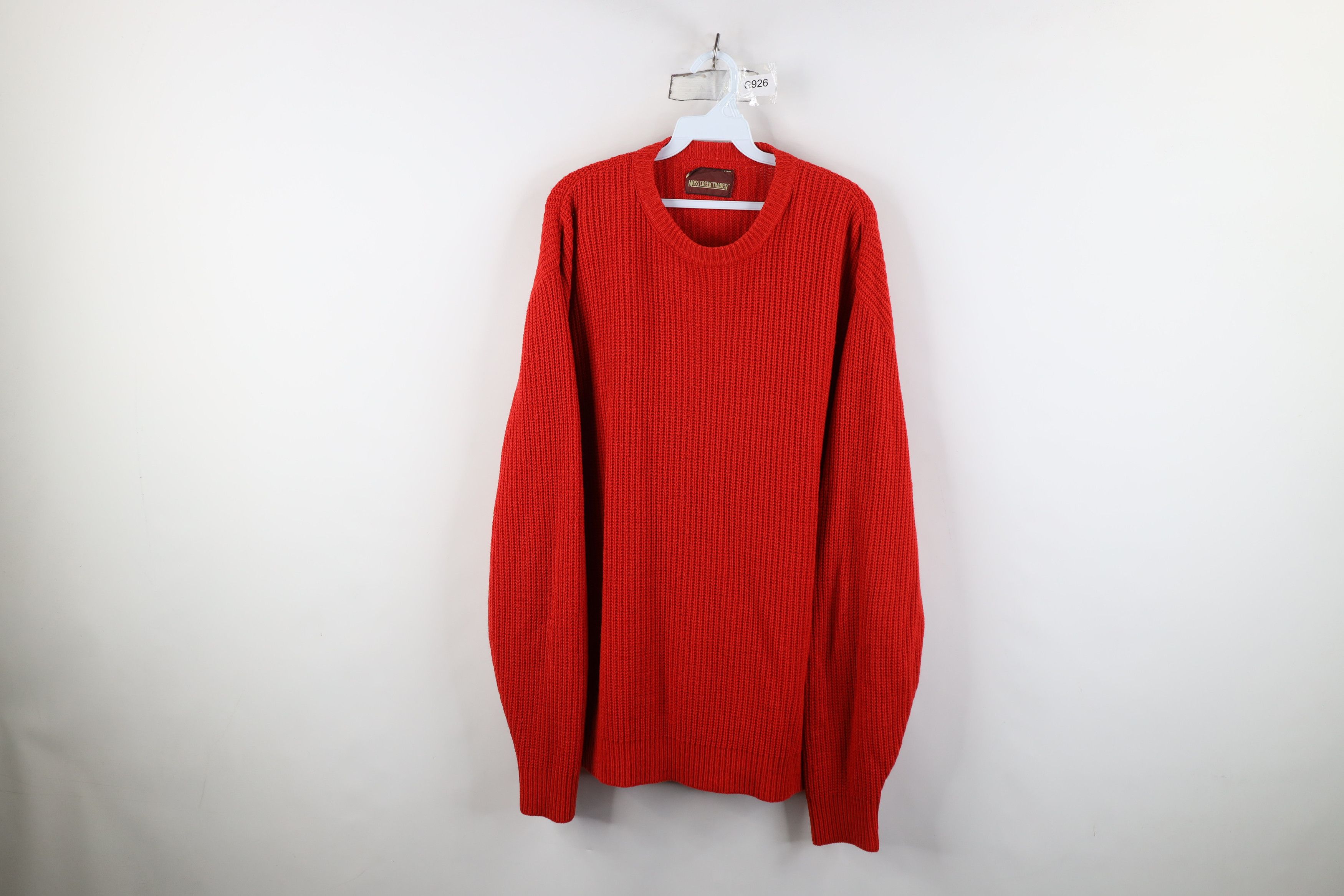 Vintage Vintage 90s Streetwear Chunky Ribbed Knit Crewneck Sweater Size US XXL / EU 58 / 5 - 1 Thumbnail