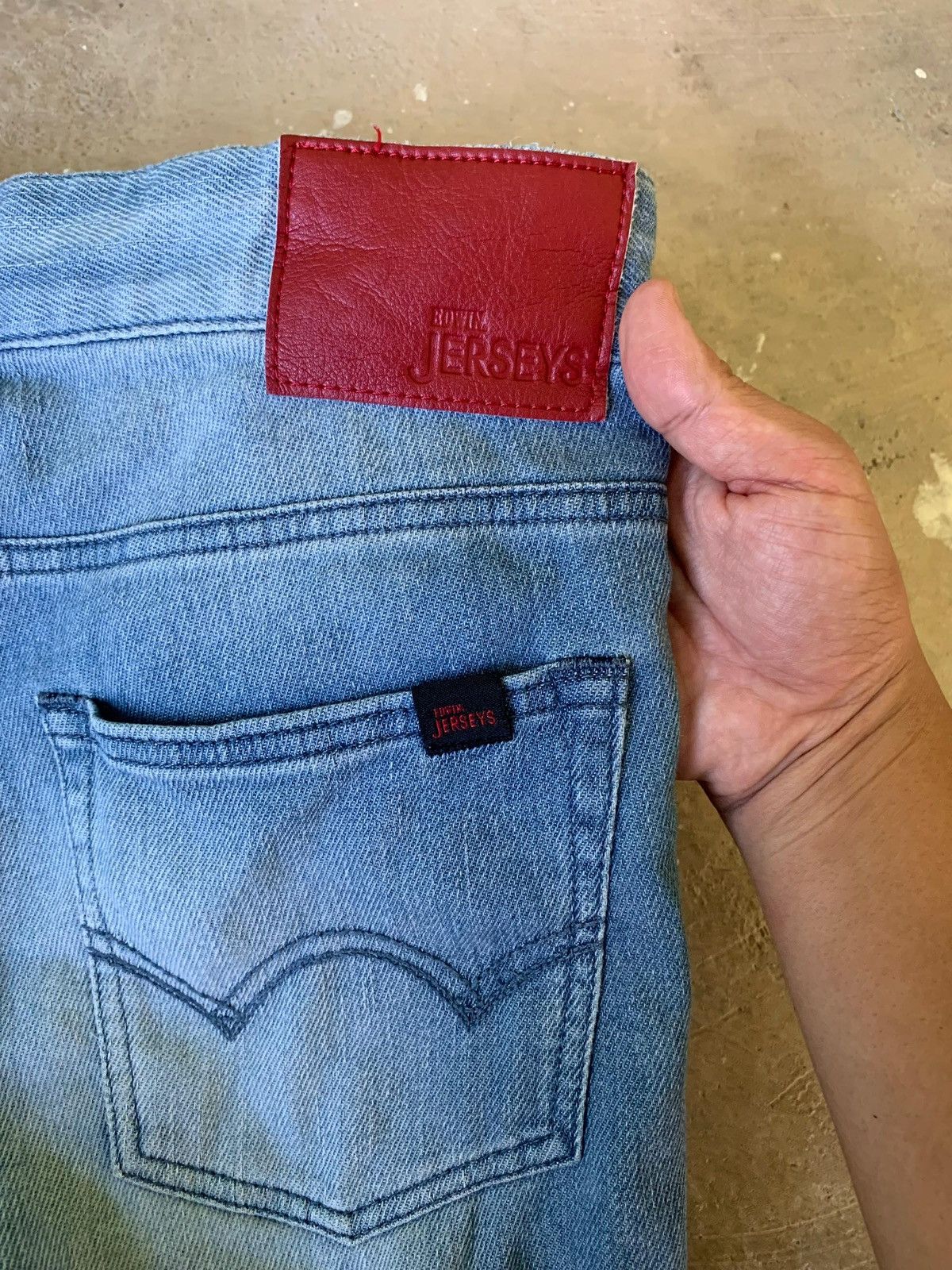 Edwin Edwin Jersey Repaired Knee Distressed Denim Size US 30 / EU 46 - 13 Thumbnail