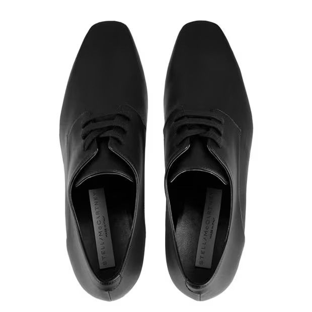 Stella McCartney o1s22i1n1024 Logo Elyse Lace-up Shoes in Black Size US 10 / IT 40 - 6 Thumbnail