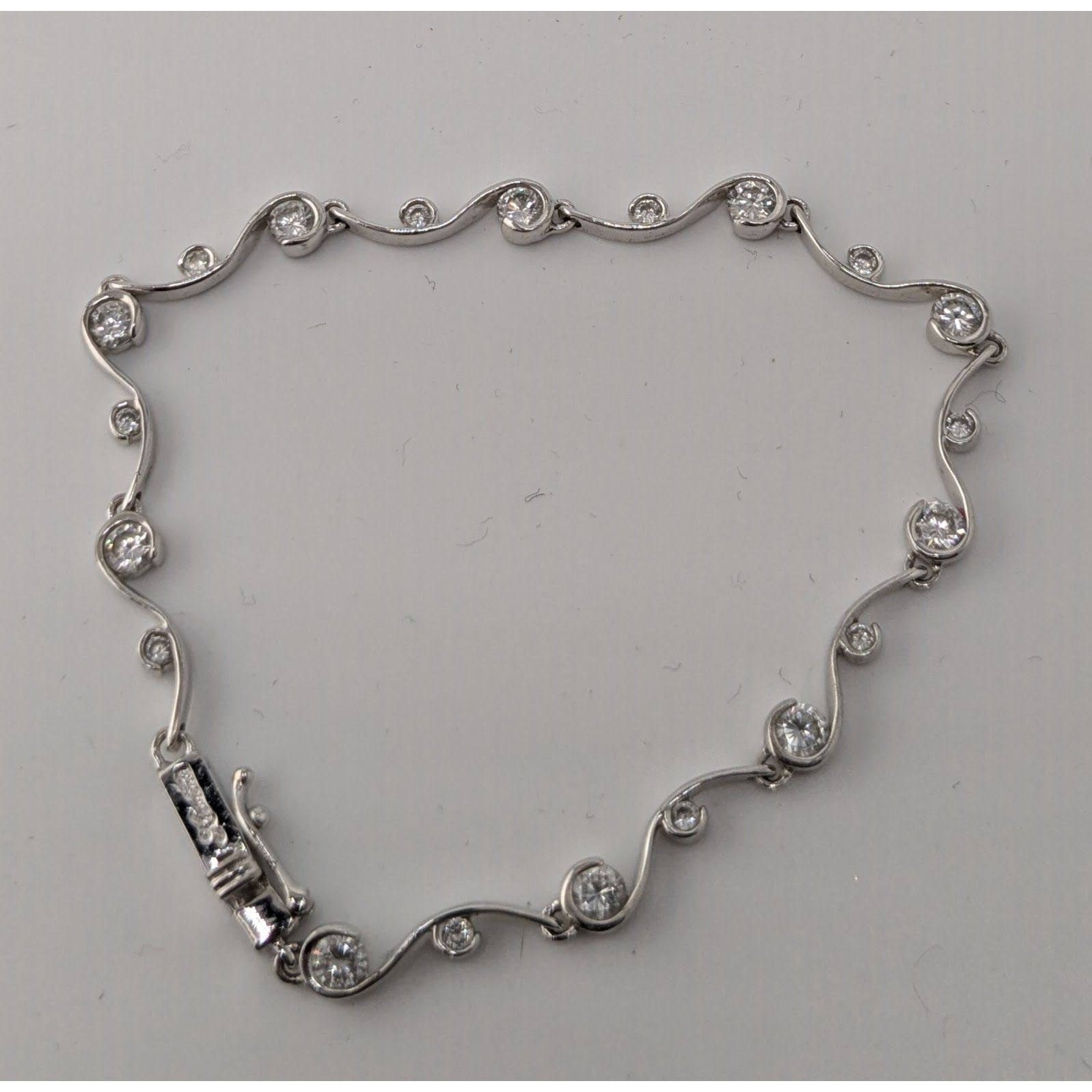 Other Vintage Whimsical Signed Sterling Silver & Cubic Zirconia Br Size ONE SIZE - 7 Thumbnail