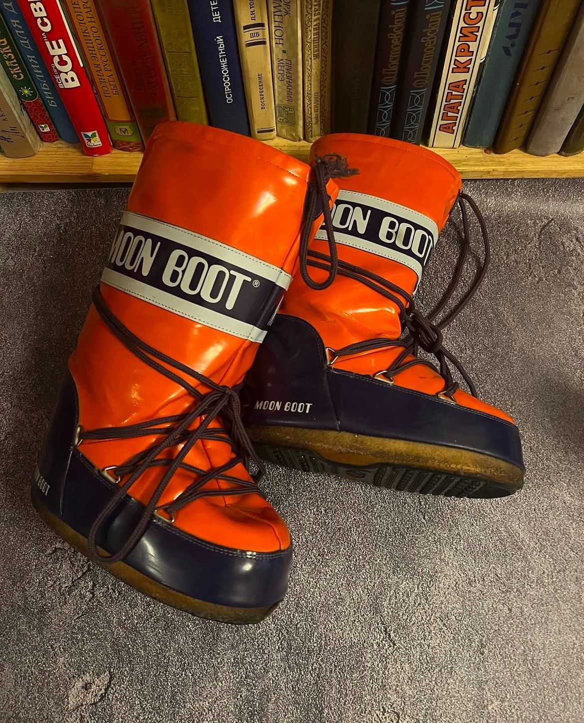 Moon Boot × Other × Vintage CRAZY Moon Boot Avan-garde vintage opium style orange Size US 6 / IT 36 - 3 Thumbnail