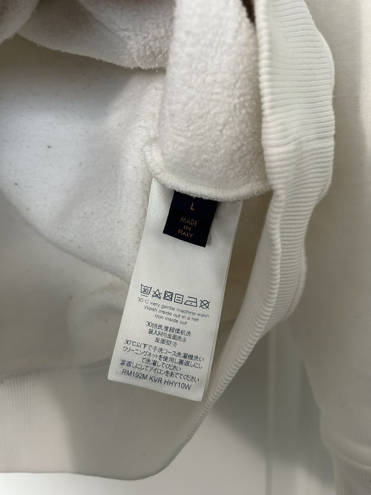 Louis Vuitton Louis Vuitton white 3D patched pocket half-zipped hoodie Size US L / EU 52-54 / 3 - 6 Thumbnail