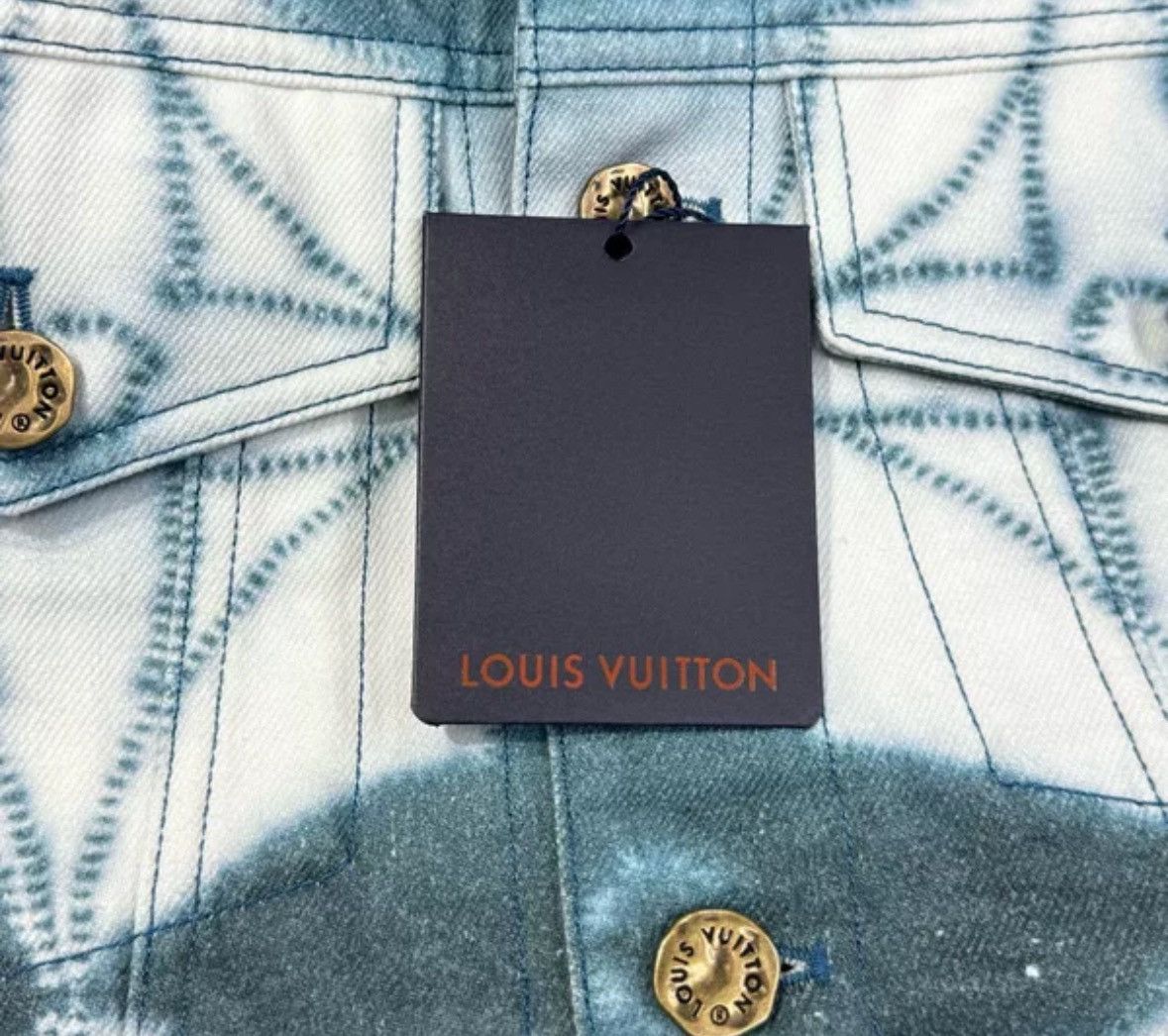 Louis Vuitton LOUIS VUITTON LV New Twisted Dyeing Vintage Denim jacket Size US L / EU 52-54 / 3 - 4 Thumbnail