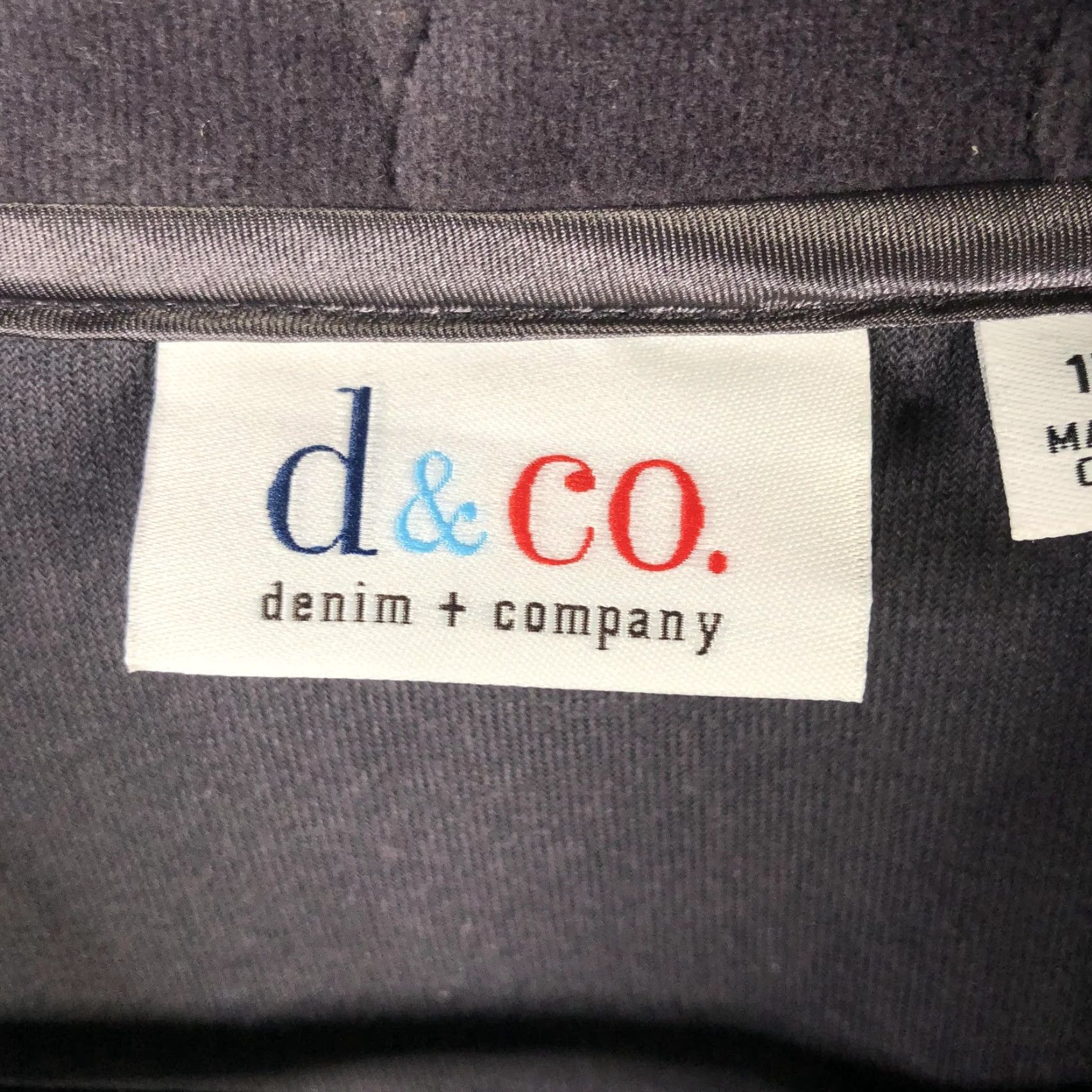 Denim & Co. Denim & Company Jacket Womens 1X Petite Gray Quilted Velour Soft Zip Front Collared Lined Insulated Pockets Size XL / US 12-14 / IT 48-50 - 4 Thumbnail