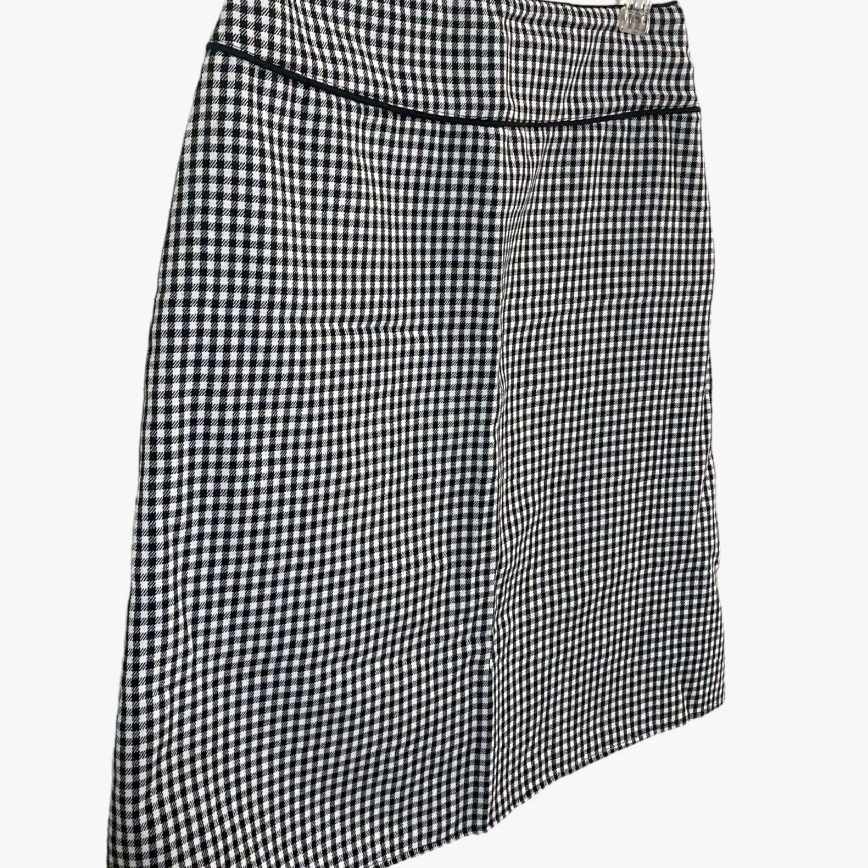 Vintage VINTAGE Gemilli Skirt Women A-Line Mini Size 6 White Black Check Zip Size 28" / US 6 / IT 42 - 3 Thumbnail