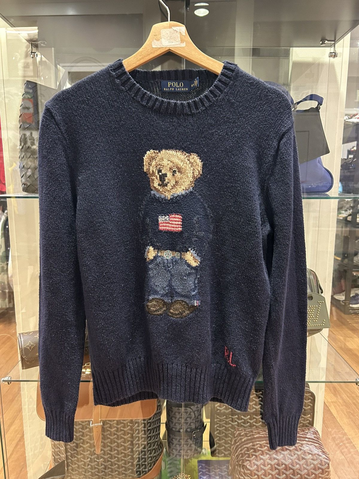 Polo Ralph Lauren Polo Ralph Lauren Flag Bear Sweater Size US S / EU 44-46 / 1 - 1 Thumbnail