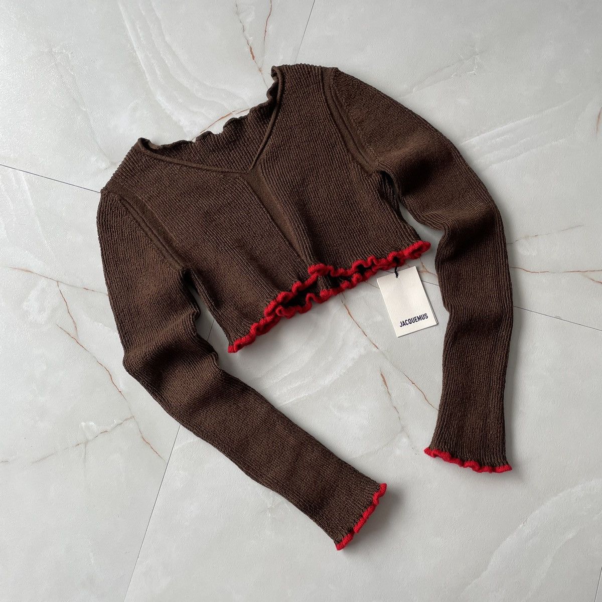 Jacquemus LA MAILLE SANTON CROP JACQUEMUS Size XS / US 0-2 / IT 36-38 - 8 Thumbnail