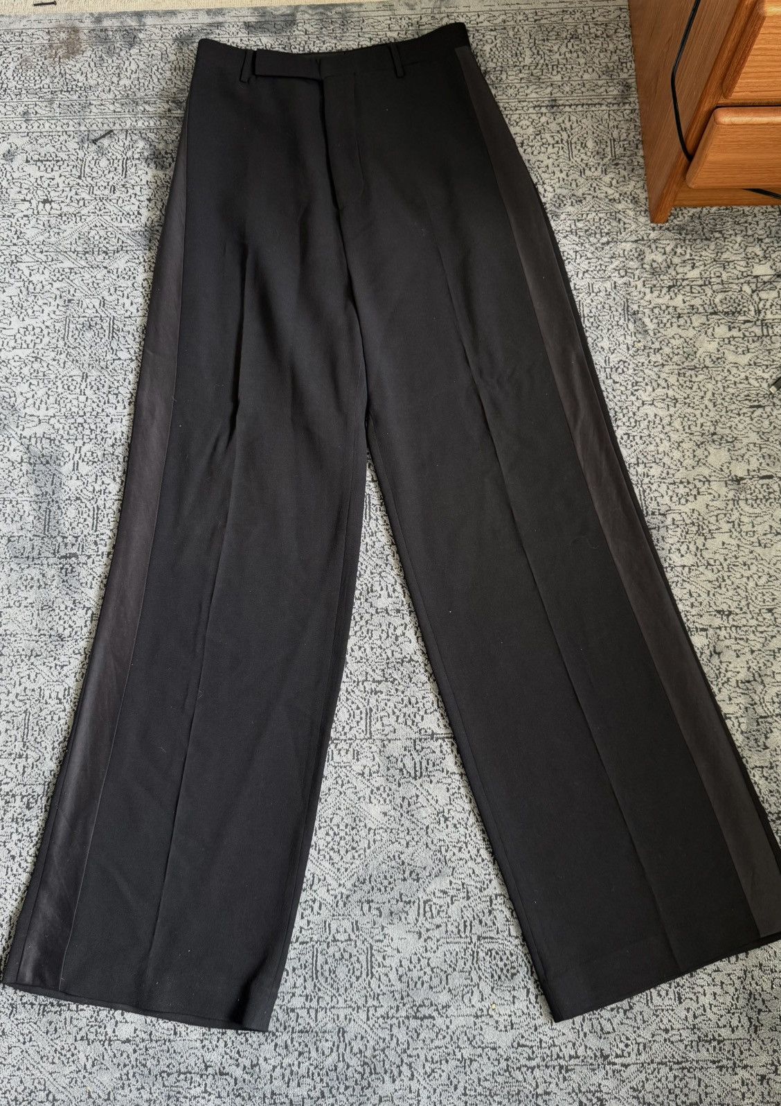 Rick Owens Rick Owen’s FW19 “LARRY” Wide Trousers Size US 30 / EU 46 - 5 Thumbnail
