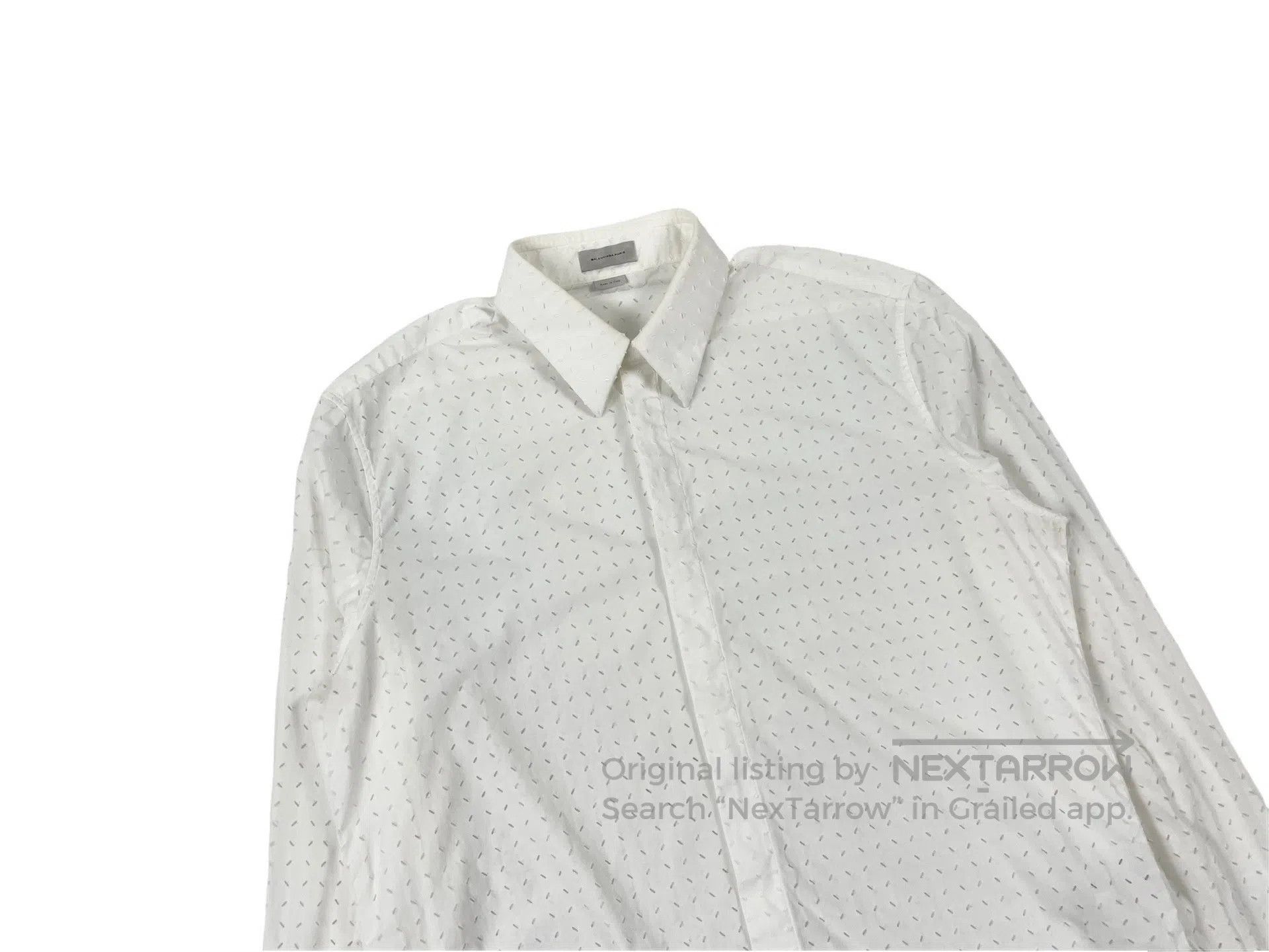 Balenciaga Balenciaga size 41 Cutout White Shirt Size US L / EU 52-54 / 3 - 3 Thumbnail