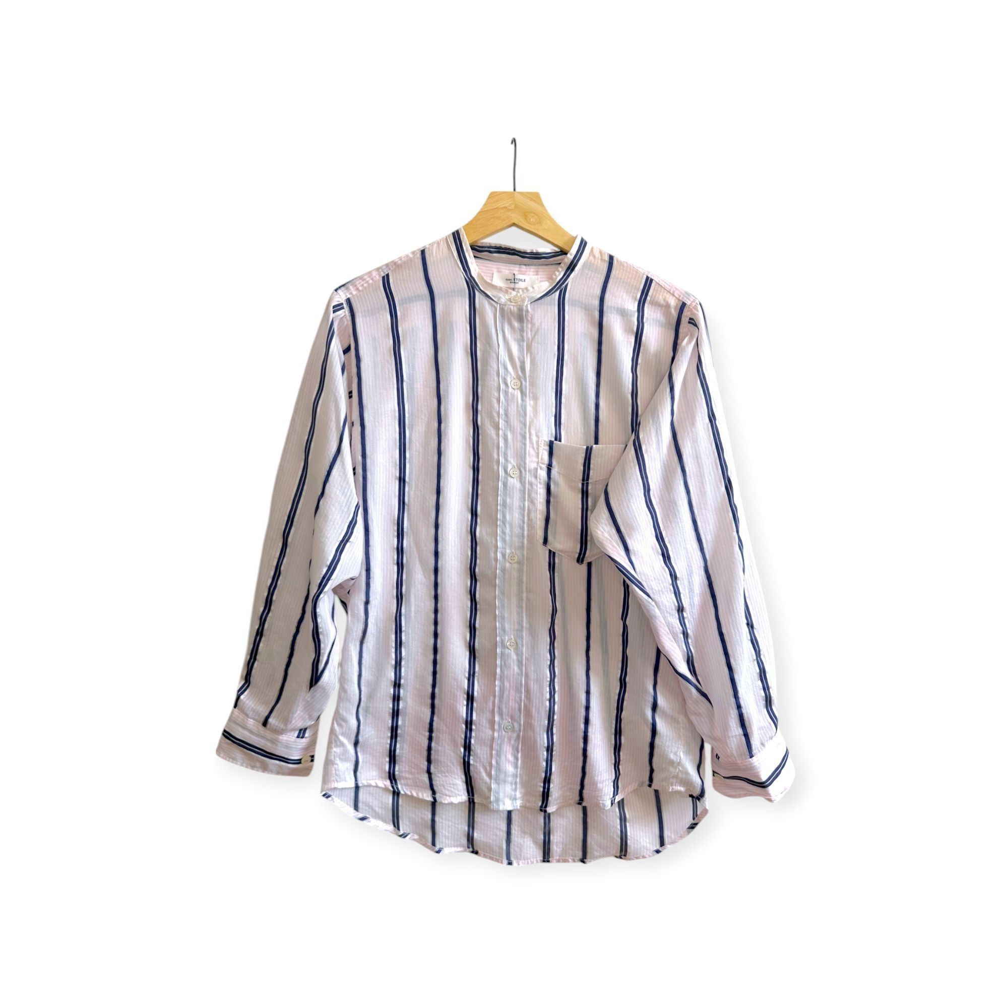 Isabel Marant Etoile Isabel Marant Etoile Pink Satchell Stripe Shirt, Size US2, Size XS / US 0-2 / IT 36-38 - 1 Thumbnail