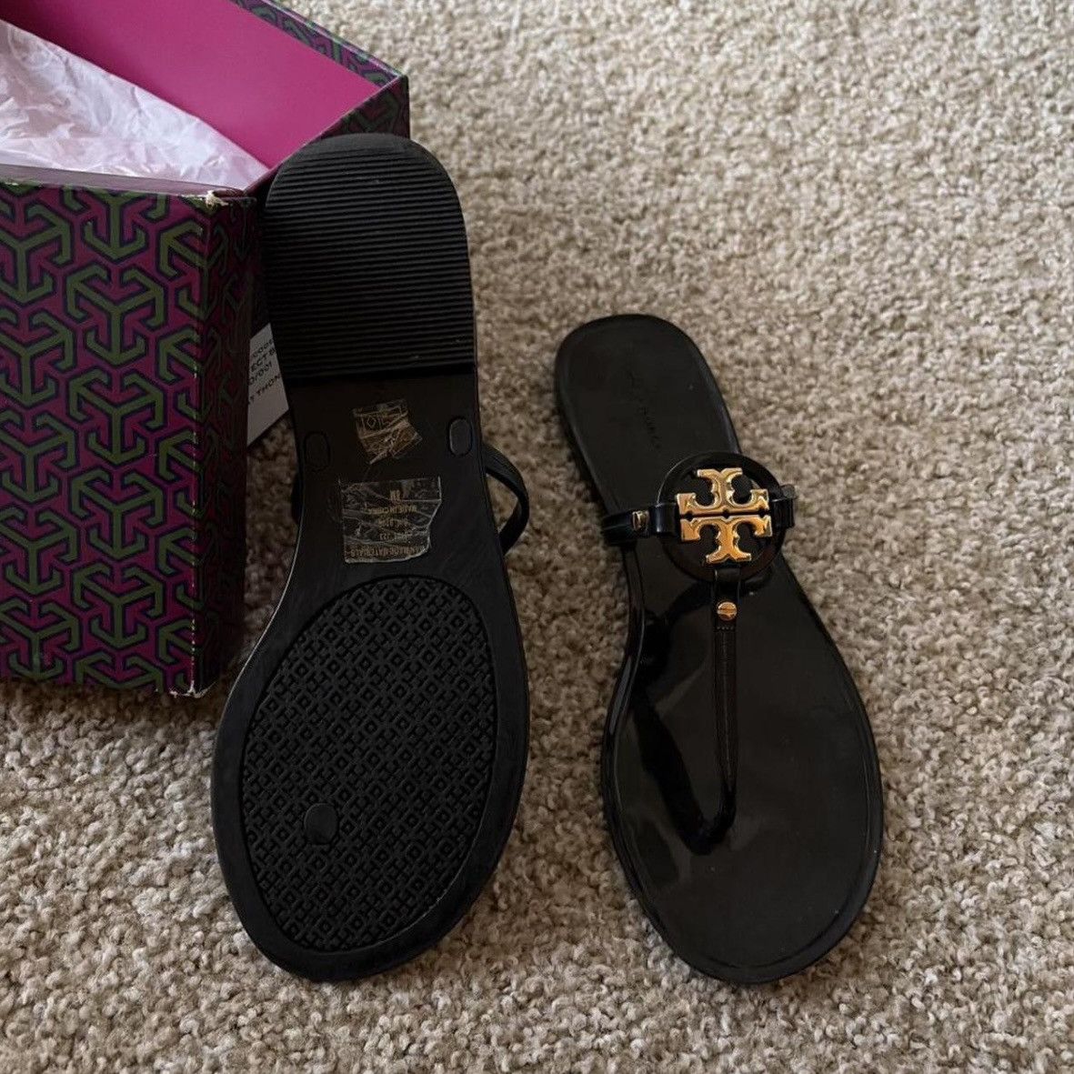Tory Burch Tory Burch Mini Miller Jelly Sandals Size US 8 / IT 38 - 3 Thumbnail