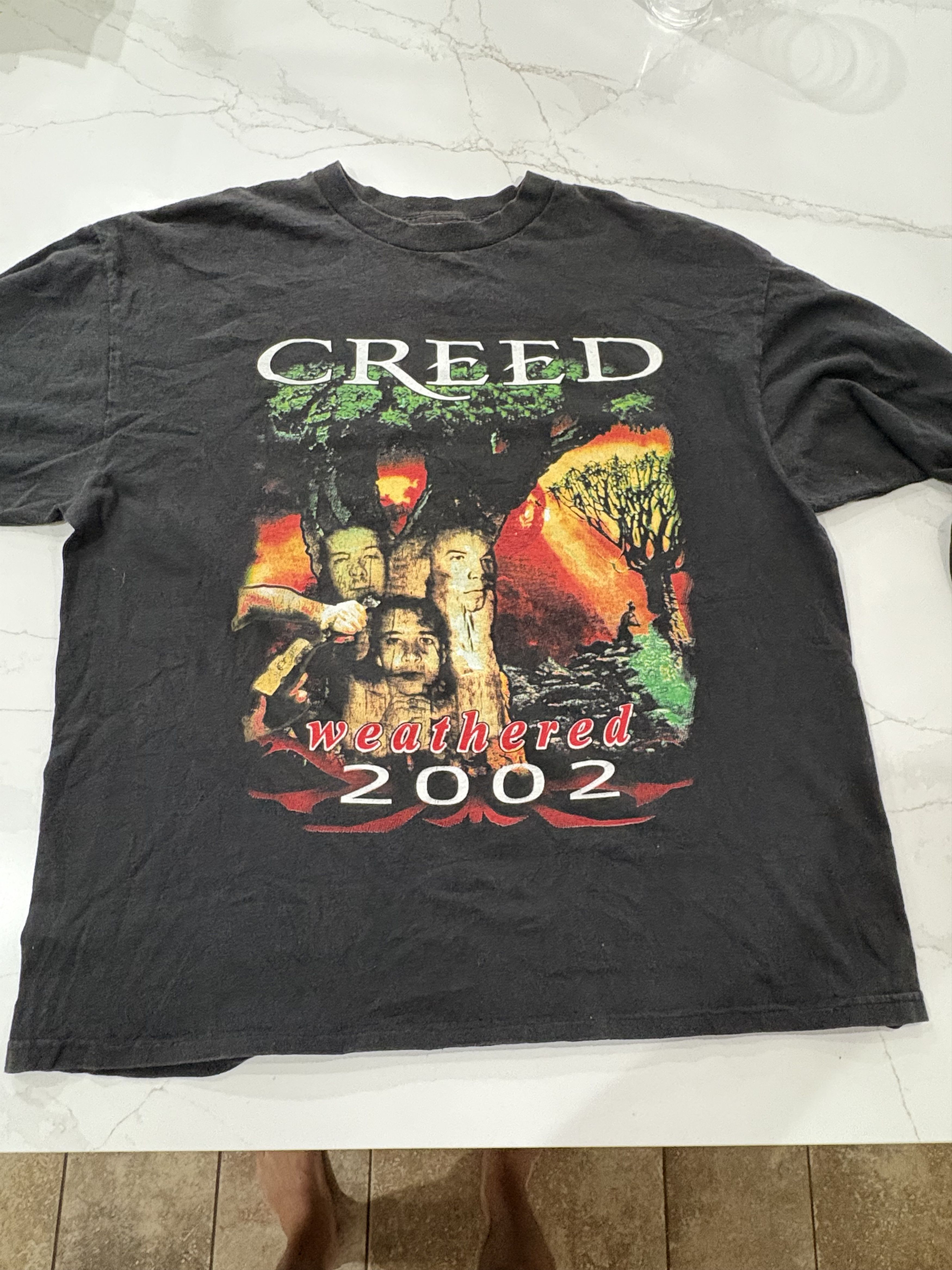 Band Tees × Delta × Vintage Vintage Creed 2002 Band Tour Long Sleeve Tee Size US XL / EU 56 / 4 - 1 Thumbnail