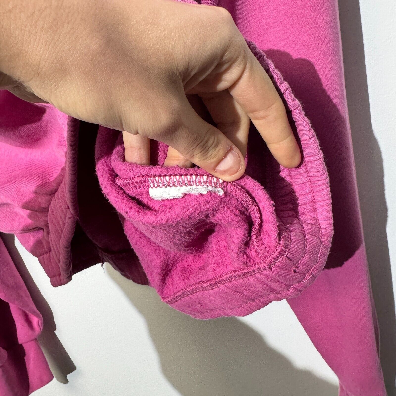Nike × Vintage Vintage Nike Women's Pink Cotton Hoodie Size M Purple Lilac Size US M / EU 48-50 / 2 - 7 Thumbnail