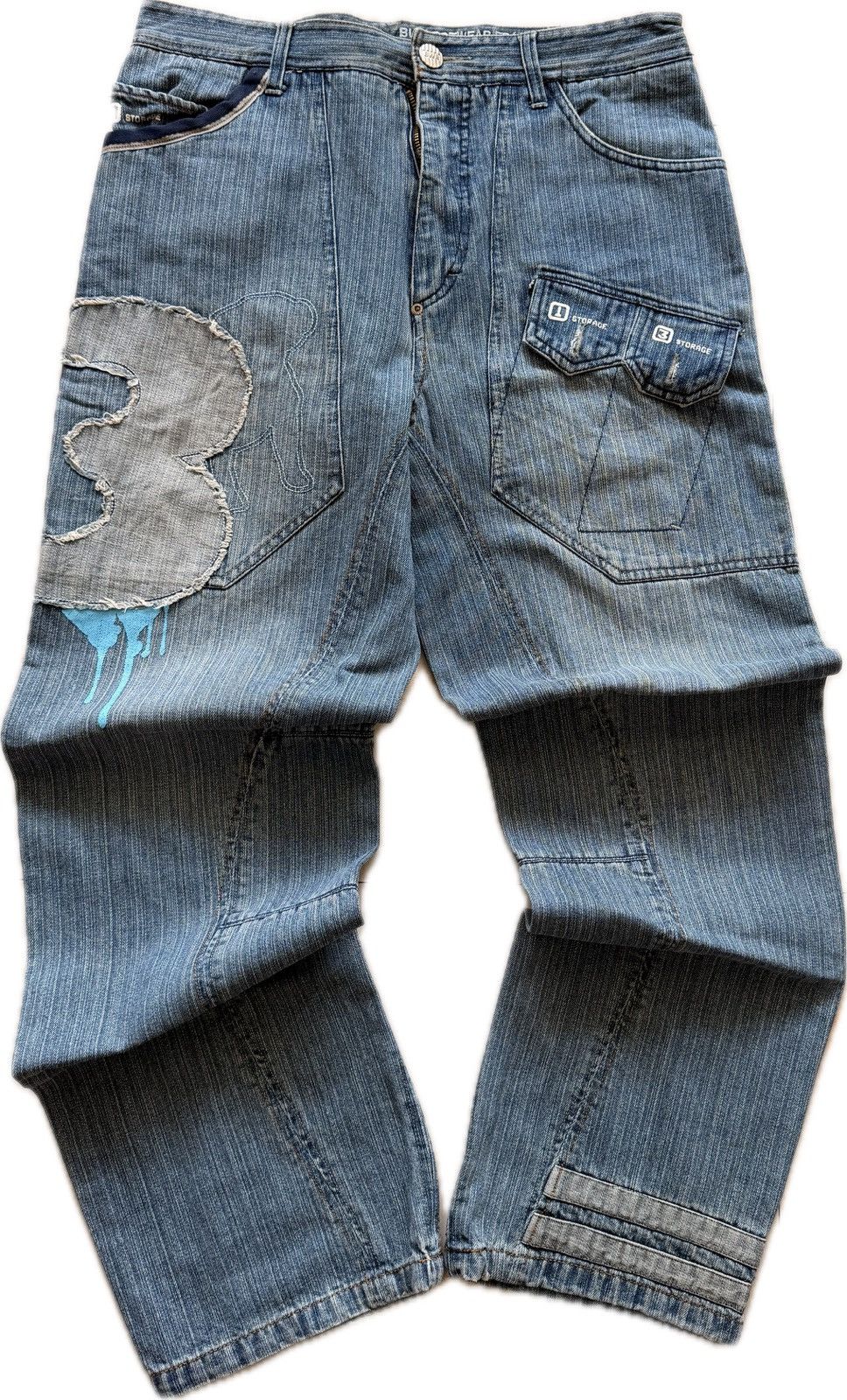 Other Vintage Bullrot Spelled Out Embossed Jeans Size US 33 - 4 Thumbnail
