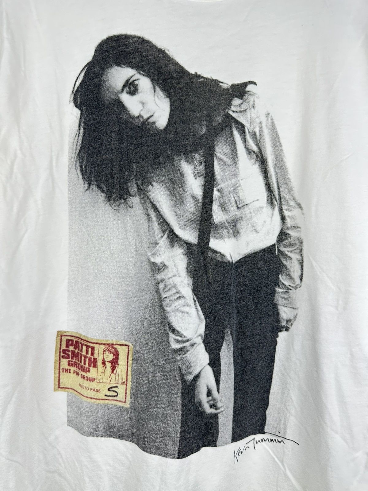 Band Tees Patti Smith Photo Pass by Kevin Tummin Tee Size US M / EU 48-50 / 2 - 3 Thumbnail