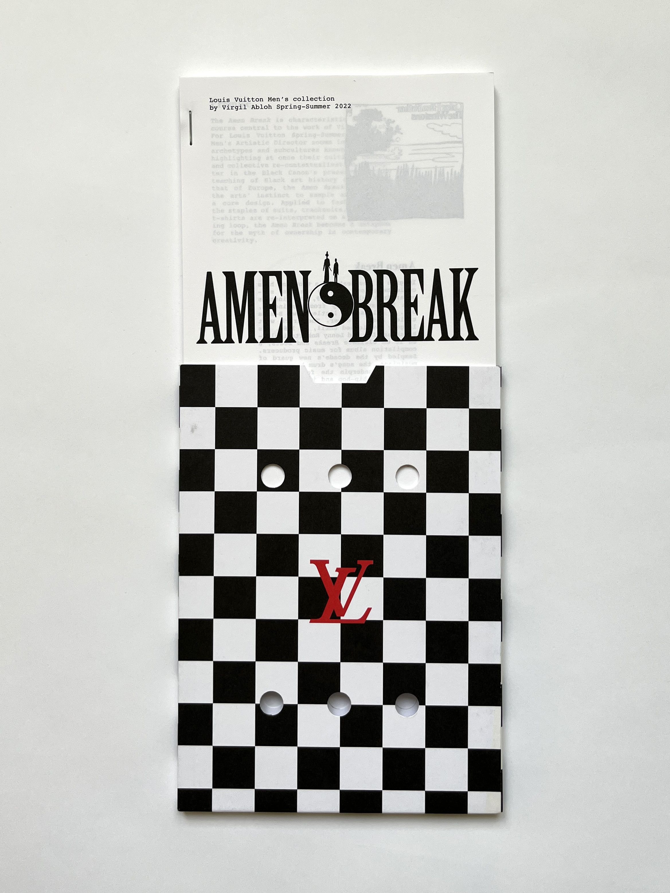 Louis Vuitton × Virgil Abloh ⚡️QUICK SALE⚡️SS2022 Louis Vuitton x Virgil Abloh Show Notes Size ONE SIZE - 3 Thumbnail