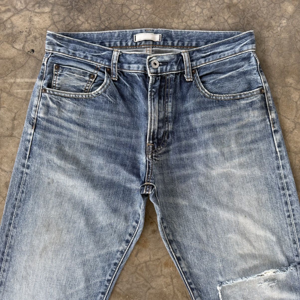 Japanese Brand W33x30 Vintage Japanese Selvedge Denim Faded Ripped Jean Size US 33 - 3 Thumbnail