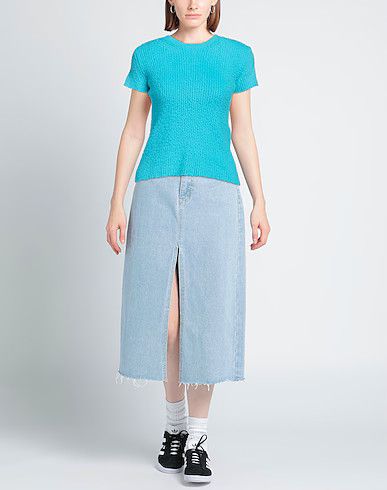 Balenciaga o1la1rc1a1024 Sweater in Turquoise Size XS / US 0-2 / IT 36-38 - 2 Thumbnail