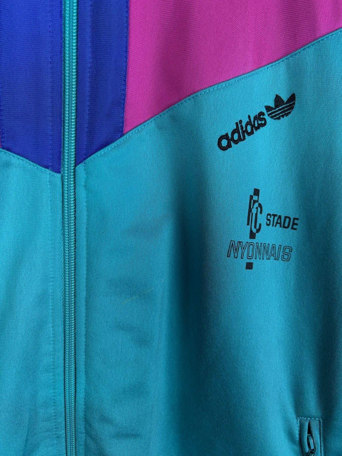Adidas 90s Adidas FC Stade Nyonnais Switzerland Track Jacket XL Size US XL / EU 56 / 4 - 4 Thumbnail