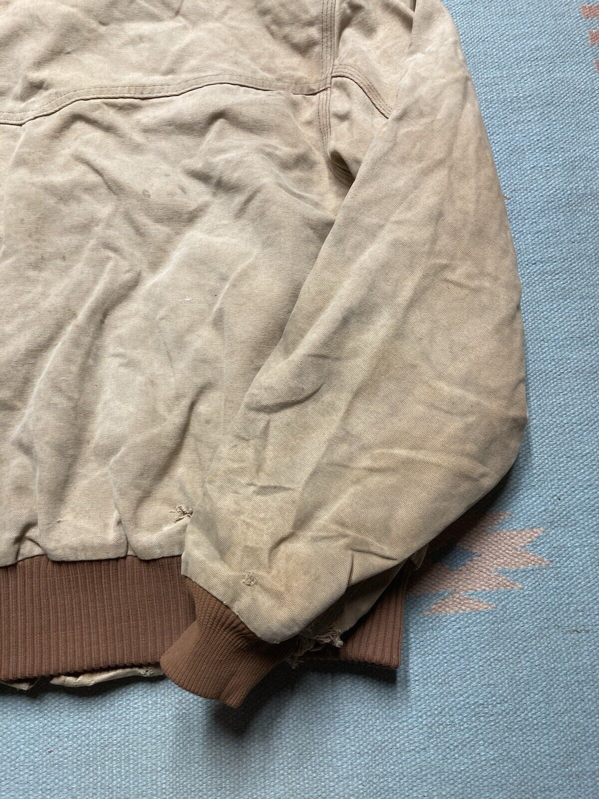 Carhartt × Vintage carhartt Santa Fe work jacket j13 brn distressed thrashed XL Size US XL / EU 56 / 4 - 10 Thumbnail