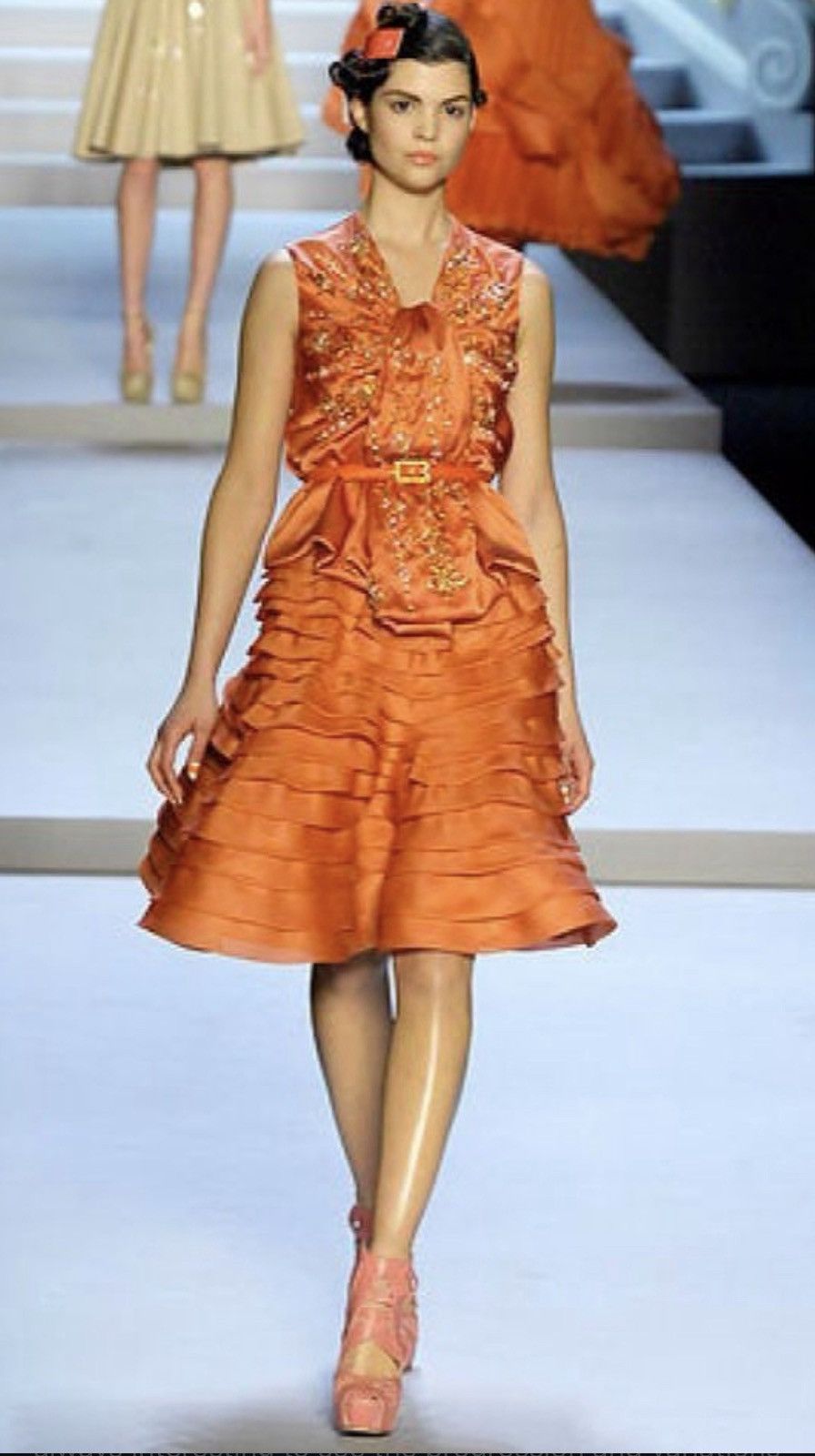 Dior Christian Dior by John Galliano F/W 07 Silk Ruffled Skirt Size 28" / US 6 / IT 42 - 1 Thumbnail