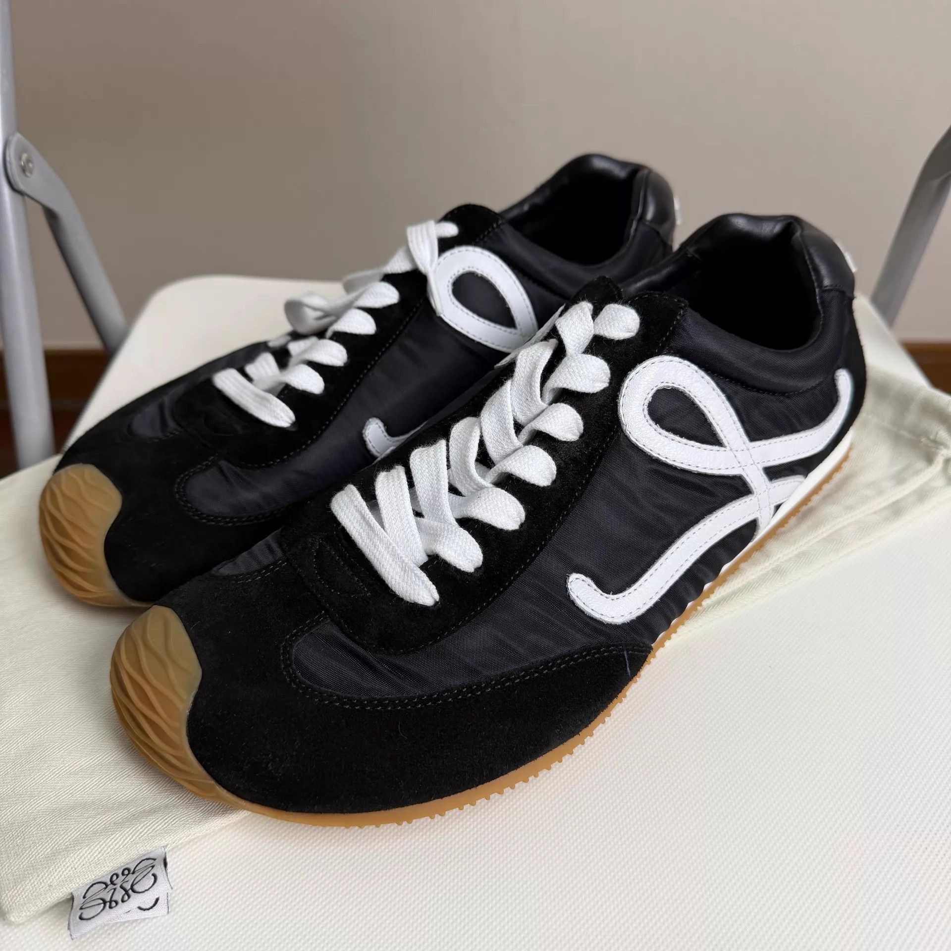 Loewe LOEWE Ballet Runner 2.0 Men's Black 43 Nylon/Calfskin Size US 10 / EU 43 - 1 Thumbnail