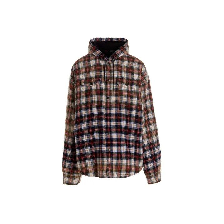 Balenciaga Balenciaga SS23 Checked Long Sleeve Shirt for Men Size US S / EU 44-46 / 1 - 1 Thumbnail