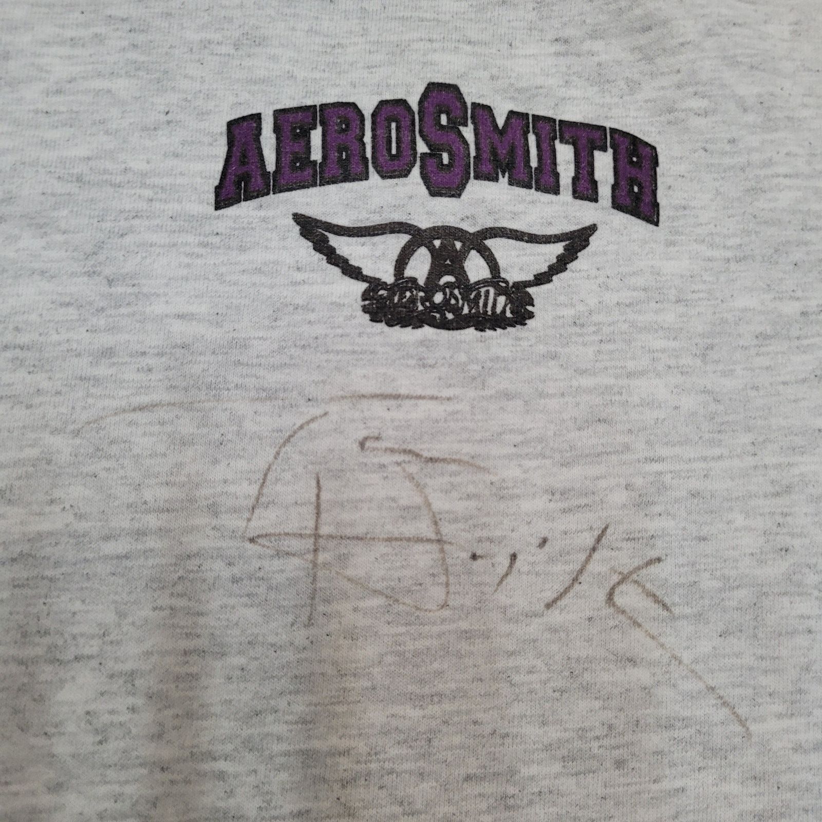Giant Vintage 93 Aerosmith Tour T-Shirt L Single Stitch Signed USA Size US L / EU 52-54 / 3 - 6 Thumbnail