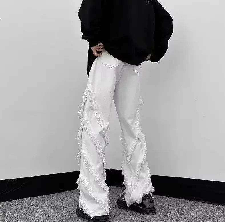 Japanese Brand Loose wide leg street jeans Size US 32 / EU 48 - 2 Thumbnail