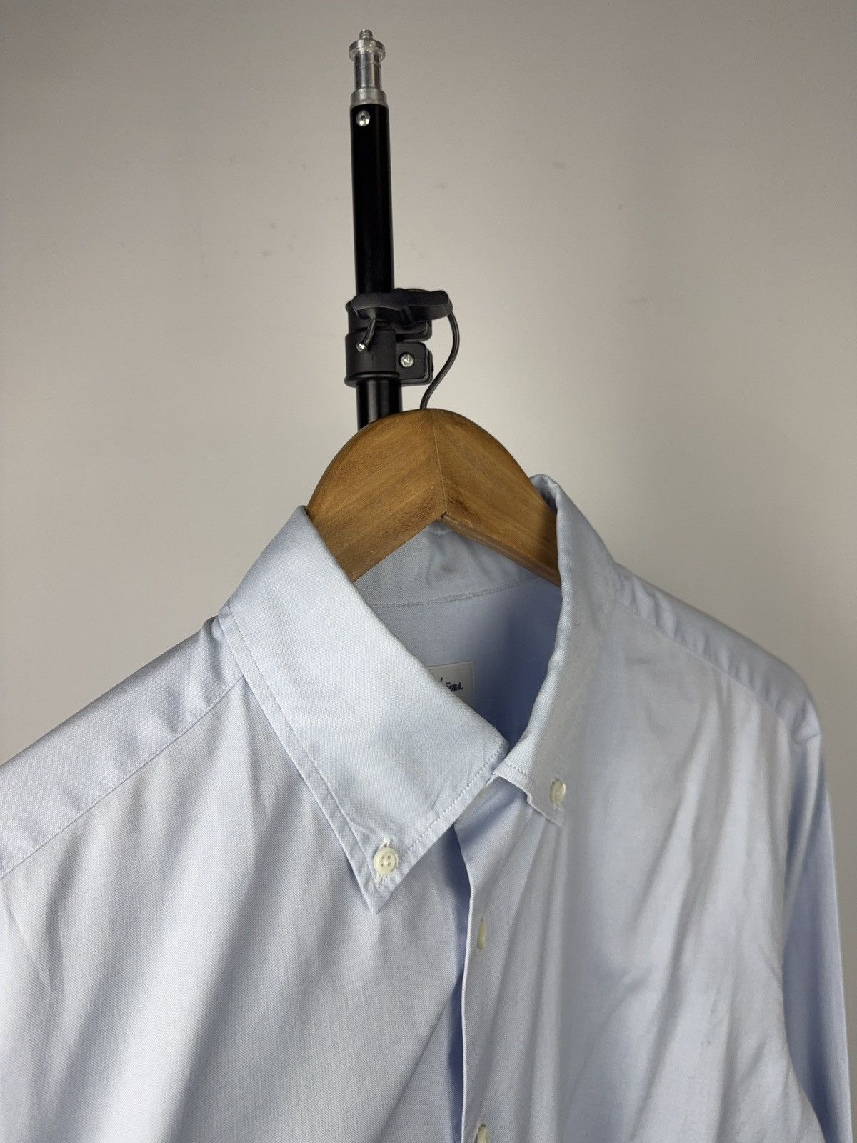 Strenstroms Luxury 00s Stenstroms Blue Twofold Cotton Button Down Shirt Size US M / EU 48-50 / 2 - 3 Thumbnail