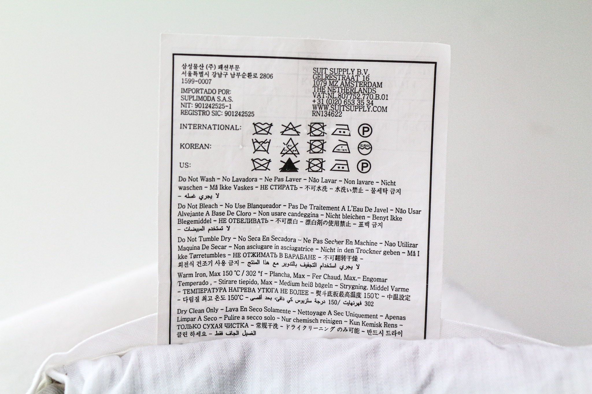 Suitsupply HAVANA UK38R Off-White Slim Cotton Blazer 73532 Size 38R - 14 Thumbnail